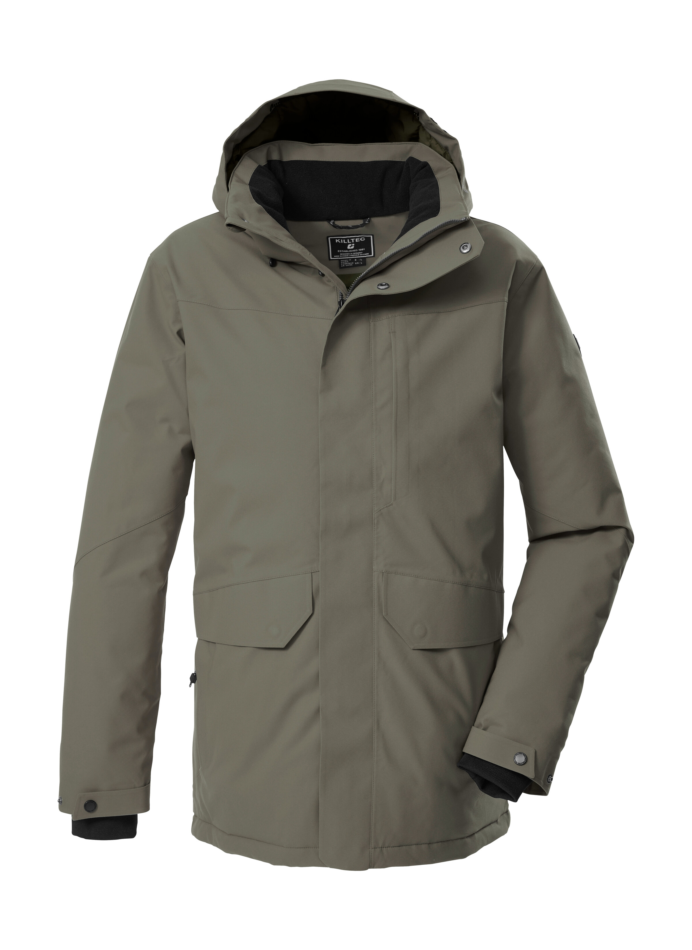 Killtec Parka "KOW 85 MN PRK" Wasserdicht, atmungsaktiv, abnehmbare Kapuze