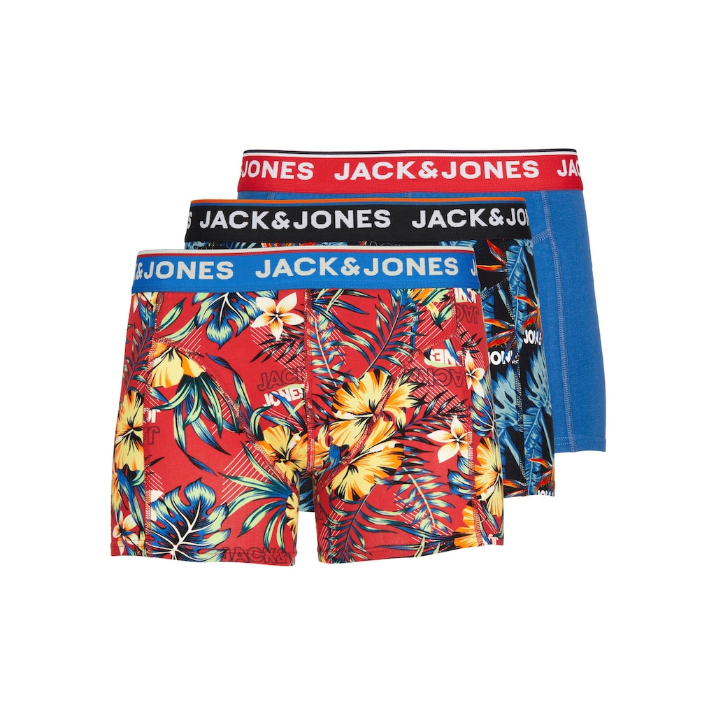 Jack & Jones Boxershorts »JACAZORES TRUNKS 3 PACK«, (Packung, 3 St.)