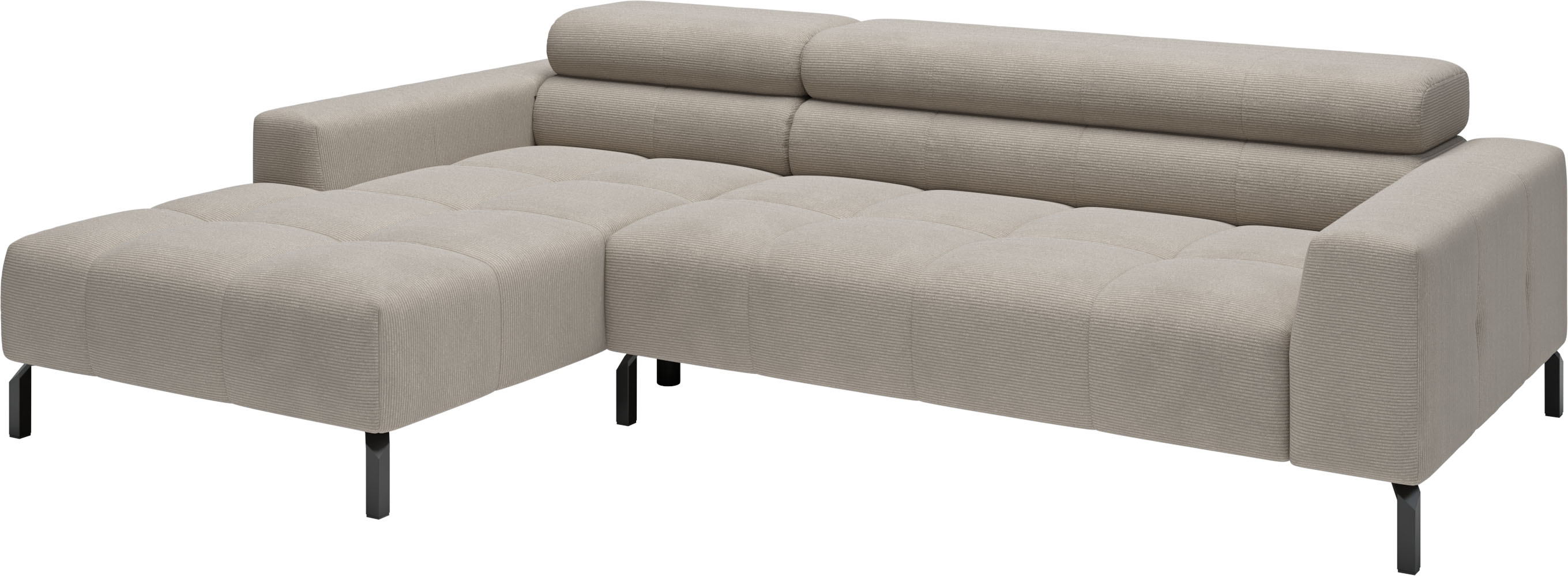 Thumbnail - Home affaire Ecksofa "Ecksofa Claya, L-Form, Kopfteilverstellung, Breite 258 cm" Moderne Steppung, weicher Polsteraufbau...