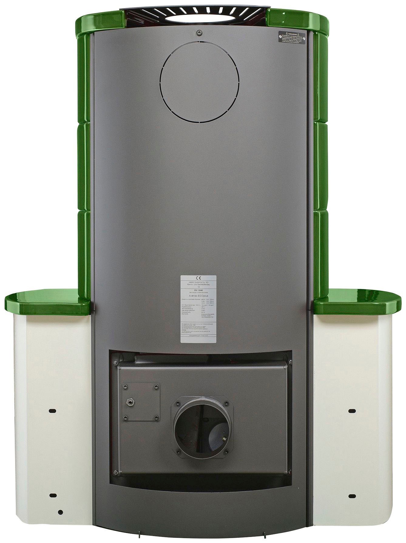 HARK Kaminofen »Avenso GT ECOplus 6 KW« grün-glänzend, mit EcoPlus Filter