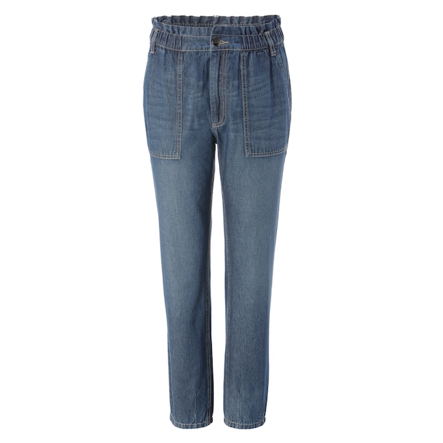 Aniston CASUAL Loose-fit-Jeans, high waist mit bequemen Gummizugbund,  Paperbag-Jeans online bestellen | BAUR