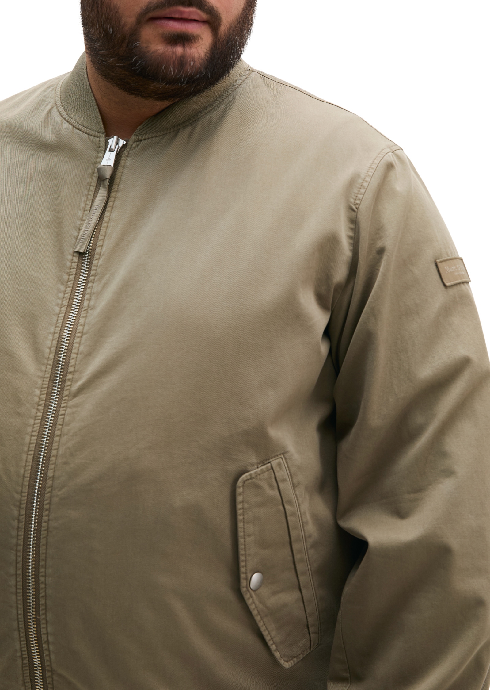 Marc O'Polo Outdoorjacke »aus Bio-Baumwoll-Twill« ohne Kapuze