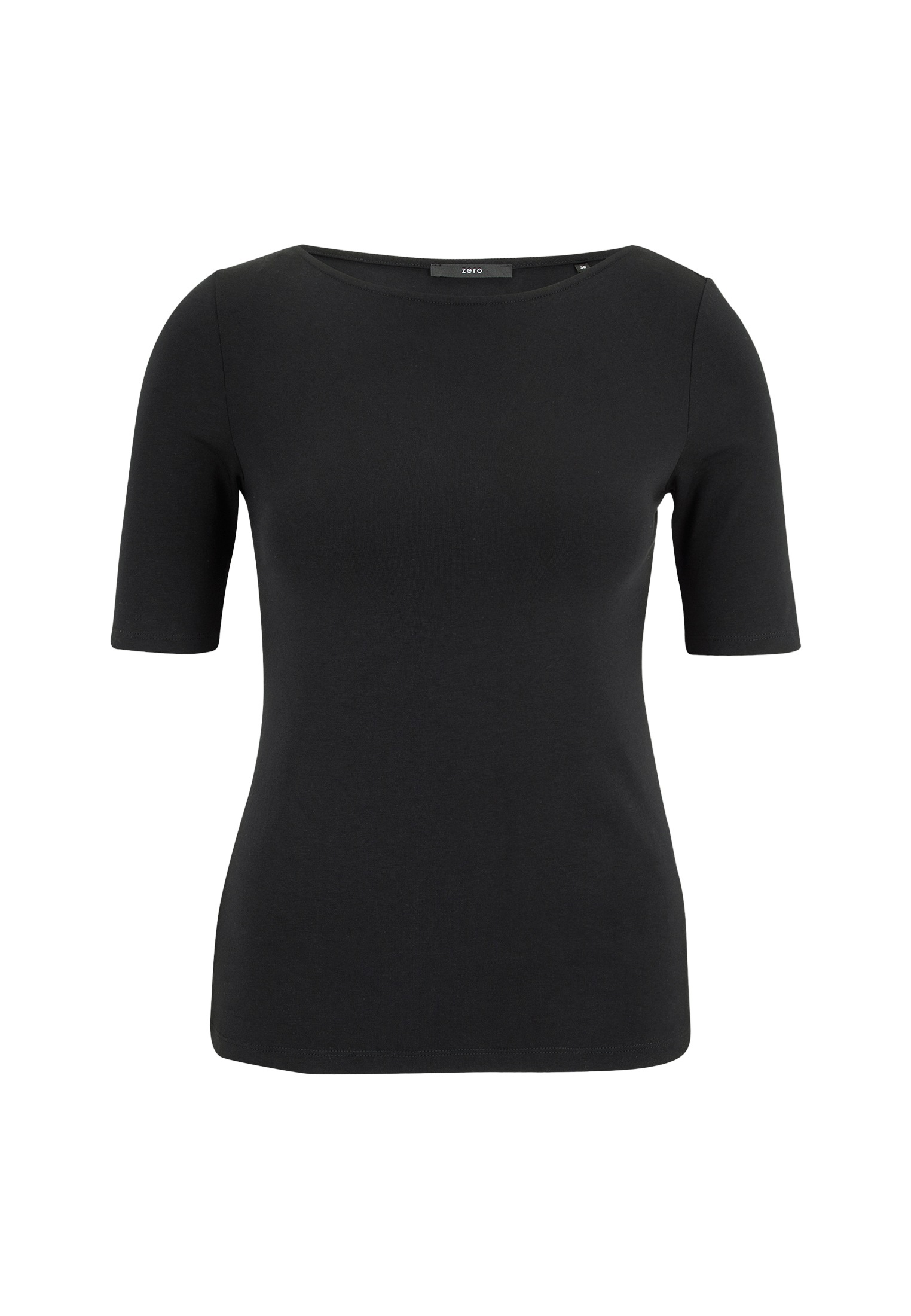 Zero Kurzarmshirt »zero Modalshirt mit U-Bootausschnitt«, (1 tlg.), Plain/ohne Details