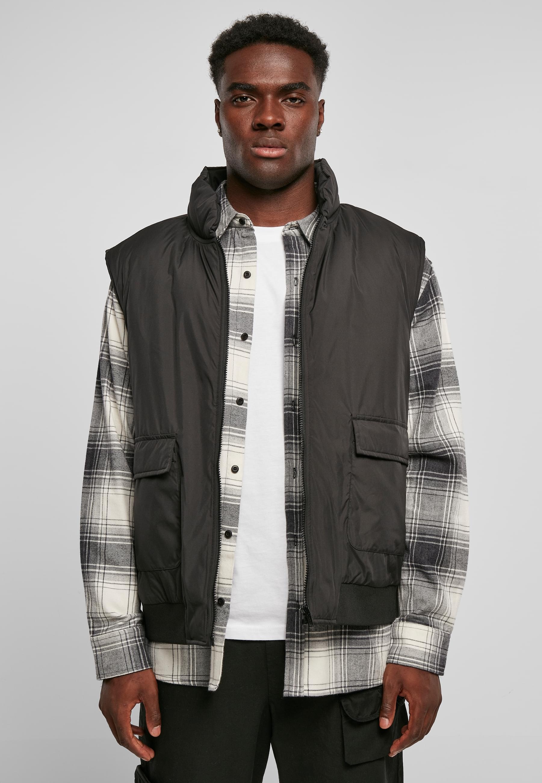 URBAN CLASSICS Jerseyweste »Urban Classics Herren Clean Puffer Vest«, (1 tlg.)