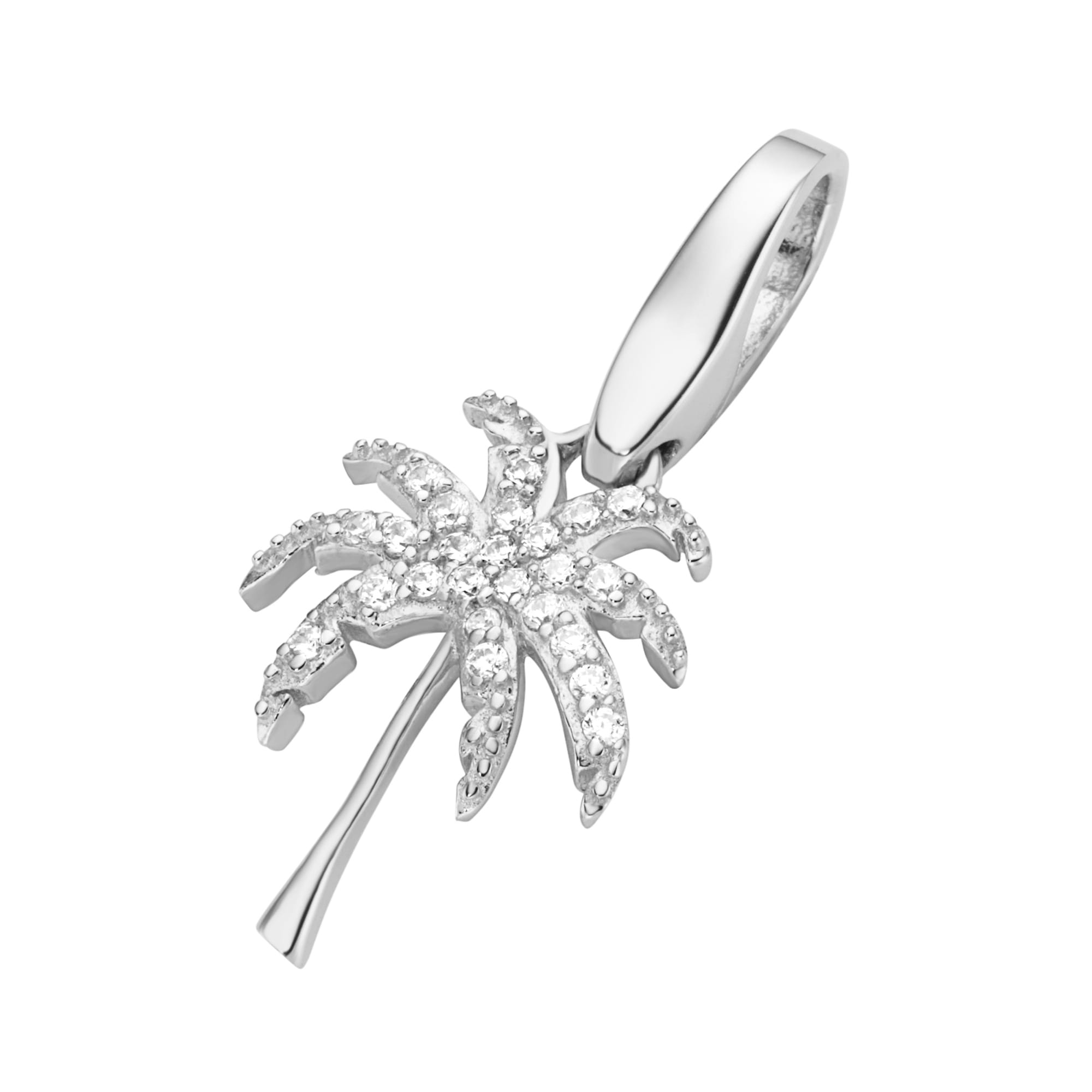 GIORGIO MARTELLO MILANO Charm Blume »Palme su Zirkonia Silber ...