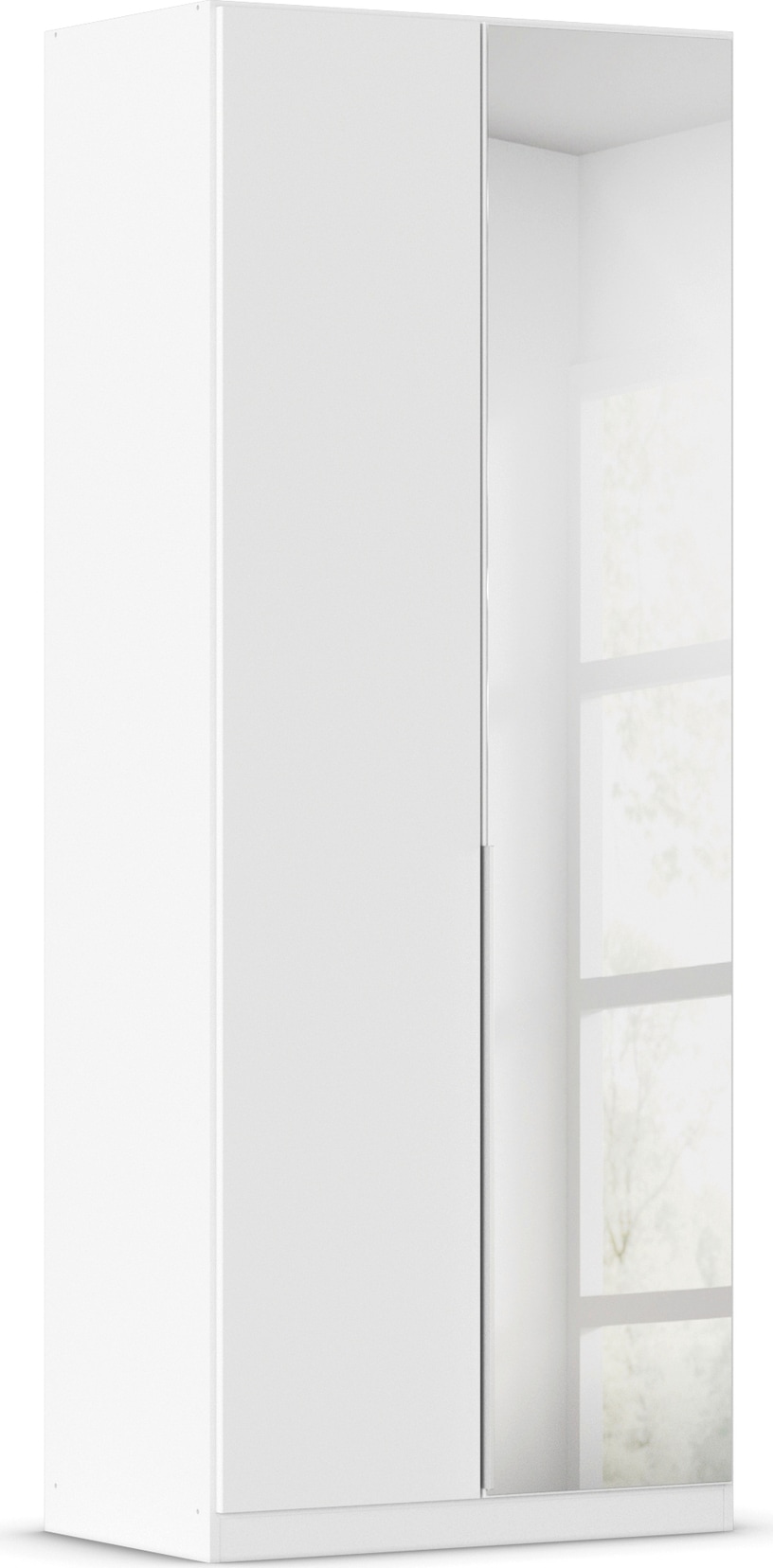OTTO home Drehtürenschrank "Kleiderschrank Schrank Garderobe AGORDO mit Dekor- oder Hochglanzfront" in zwei Griff-Farben, Breiten 91-405 cm, durchdachte Innenausstattung, in 8 Breiten und 2 Höhen MADE IN GERMANY