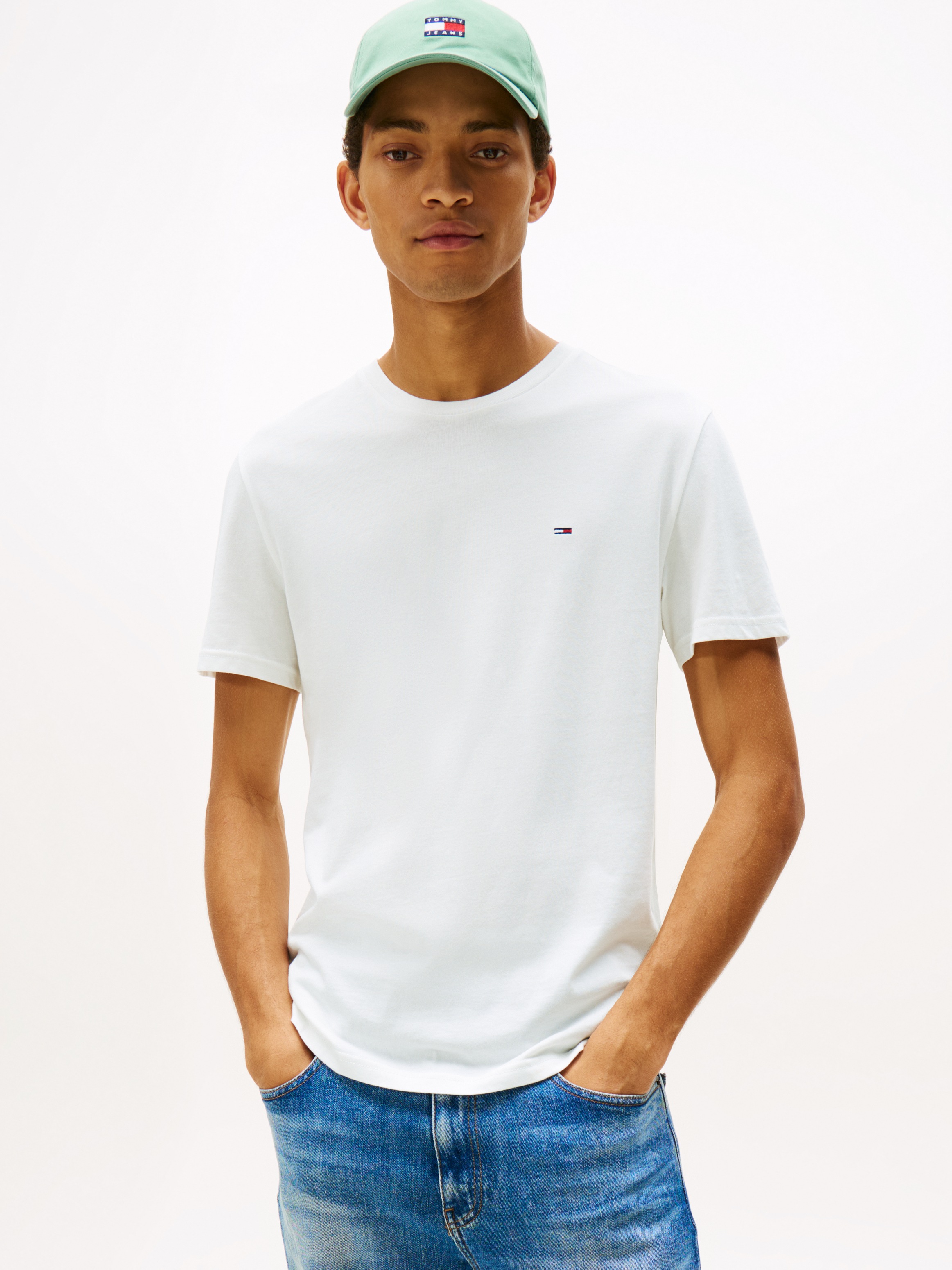 Tommy Jeans T-Shirt "TJM XSLIM 3 PACK TEE", Mit Rundhalsausschnitt günstig online kaufen
