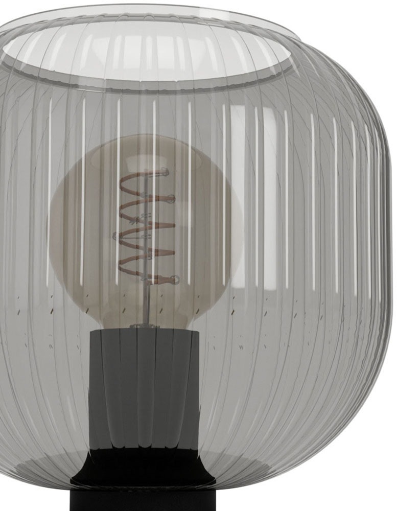EGLO LED Tischleuchte »DASMINA« E27 1 Stk. Tischlampe, Wohnzimmer, Schlafzimmer, Glas, Ø 20 cm, Höhe 21,5 cm