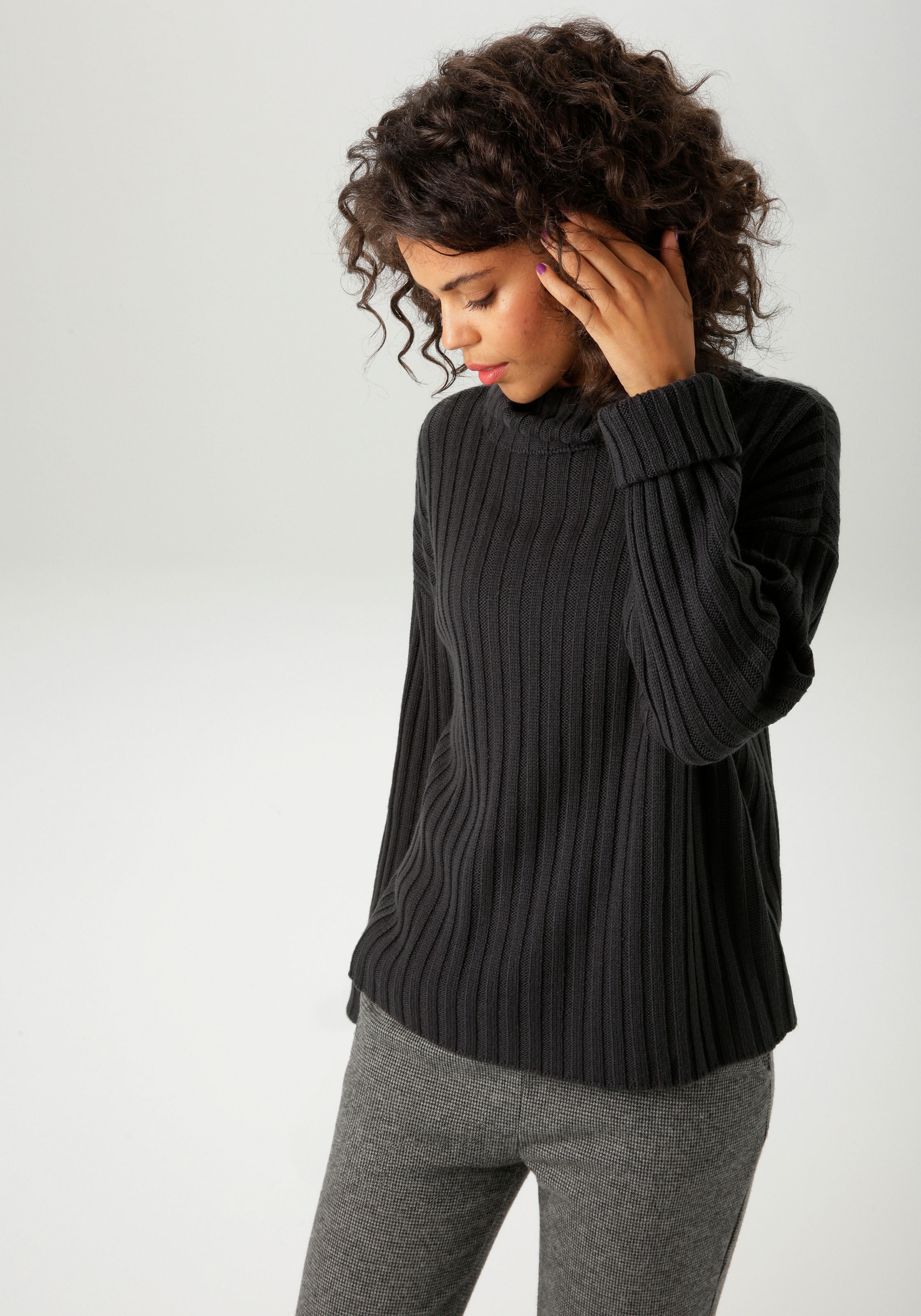 Aniston CASUAL Strickpullover, in Streifen-Optik - NEUE KOLLEKTION günstig online kaufen