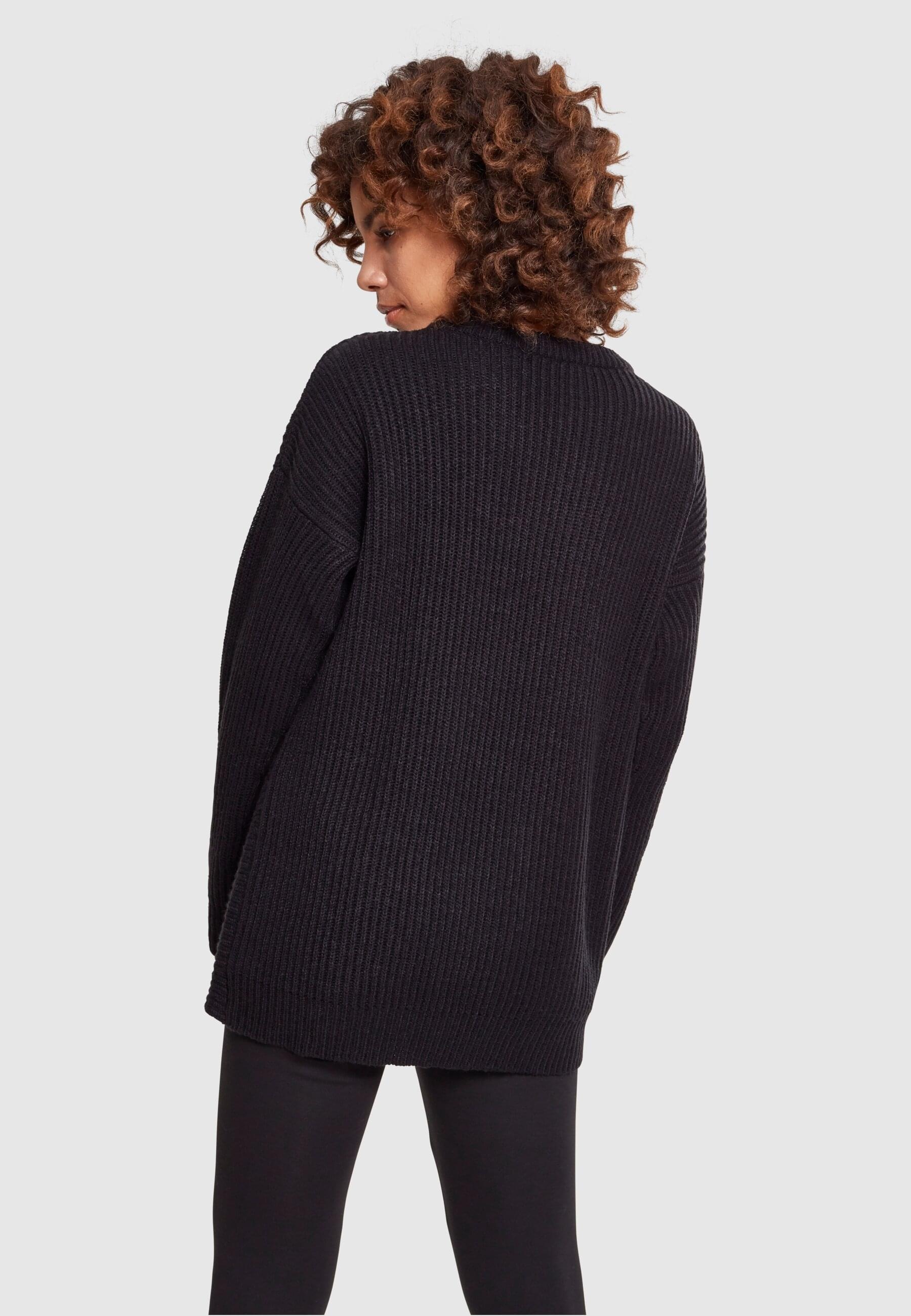 URBAN CLASSICS Rundhalspullover »Urban Classics Damen Ladies Wrapped Sweater«, (1 tlg.)