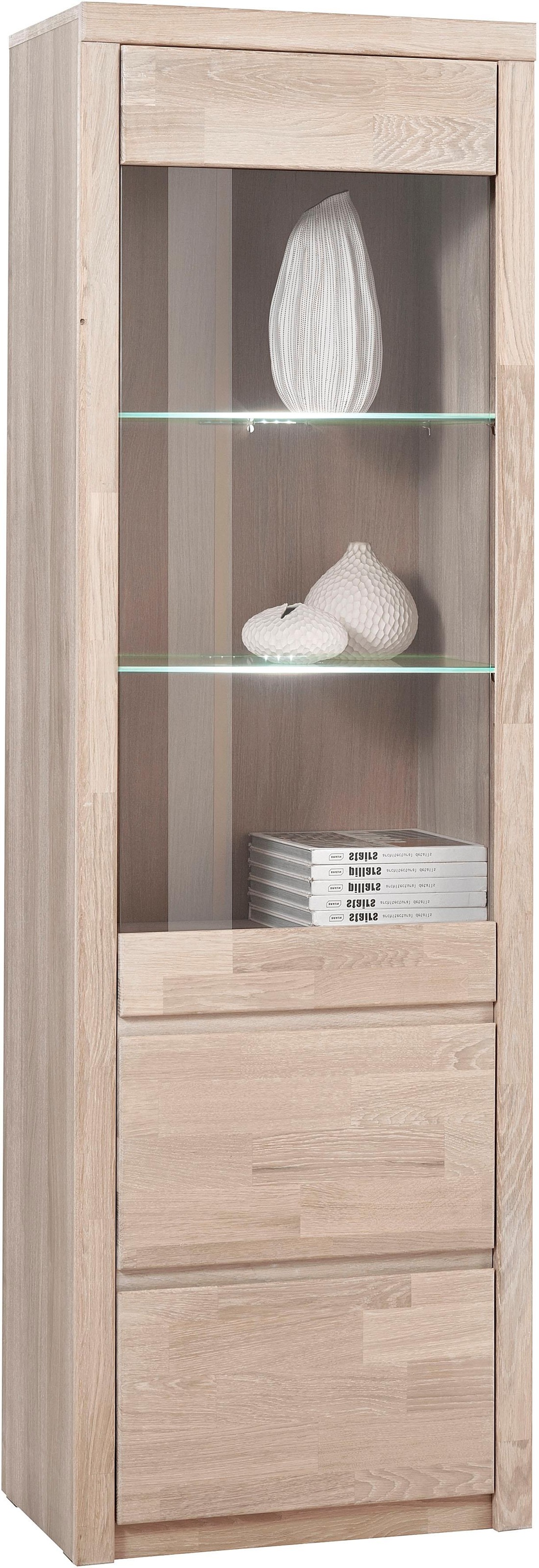 OTTO home Vitrine "SILKEBORG75, Tür mit Glaseinsatz, Türanschlag wechselbar günstig online kaufen