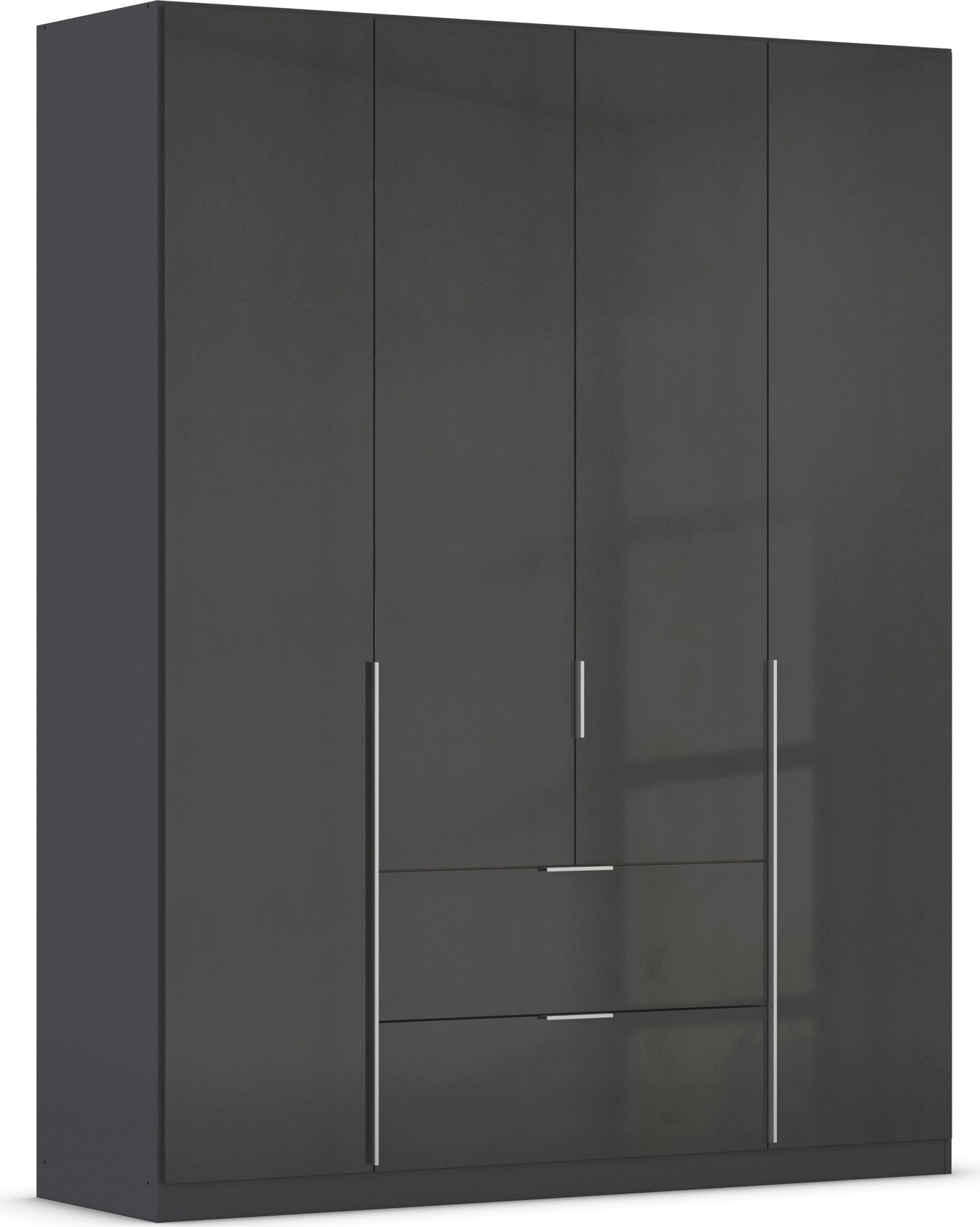 OTTO home Drehtürenschrank "Kleiderschrank Schrank Garderobe AGORDO mit Dekor- oder Hochglanzfront" in zwei Griff-Farben, Breite 181 cm, mit Außenschubkästen, Serie in 7 Breiten und 2 Höhen MADE IN GERMANY
