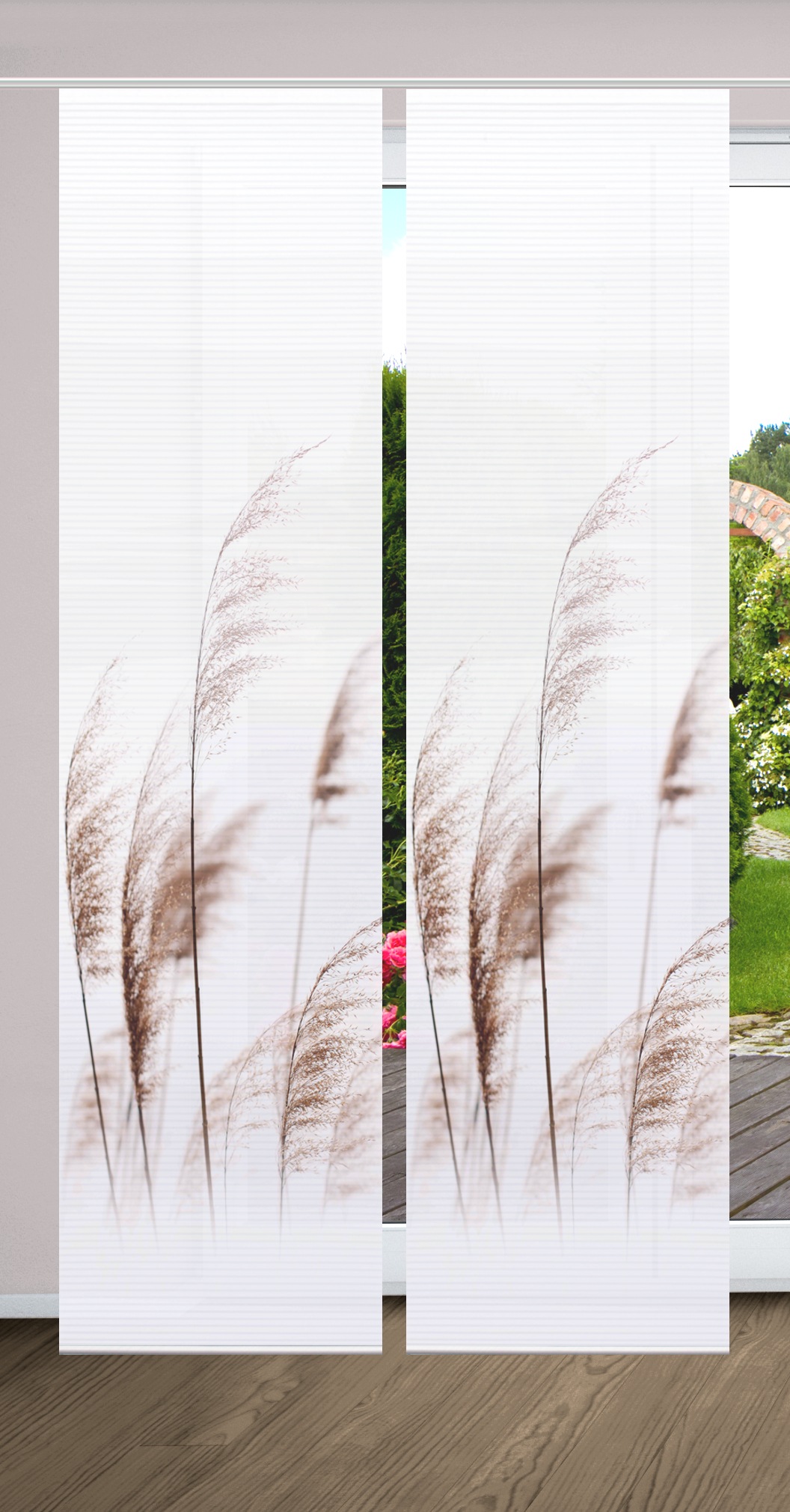 HOME in green Schiebegardine "PAMILO" Paneelwagen 2 Stk. tlg. SET DIGITALDR günstig online kaufen