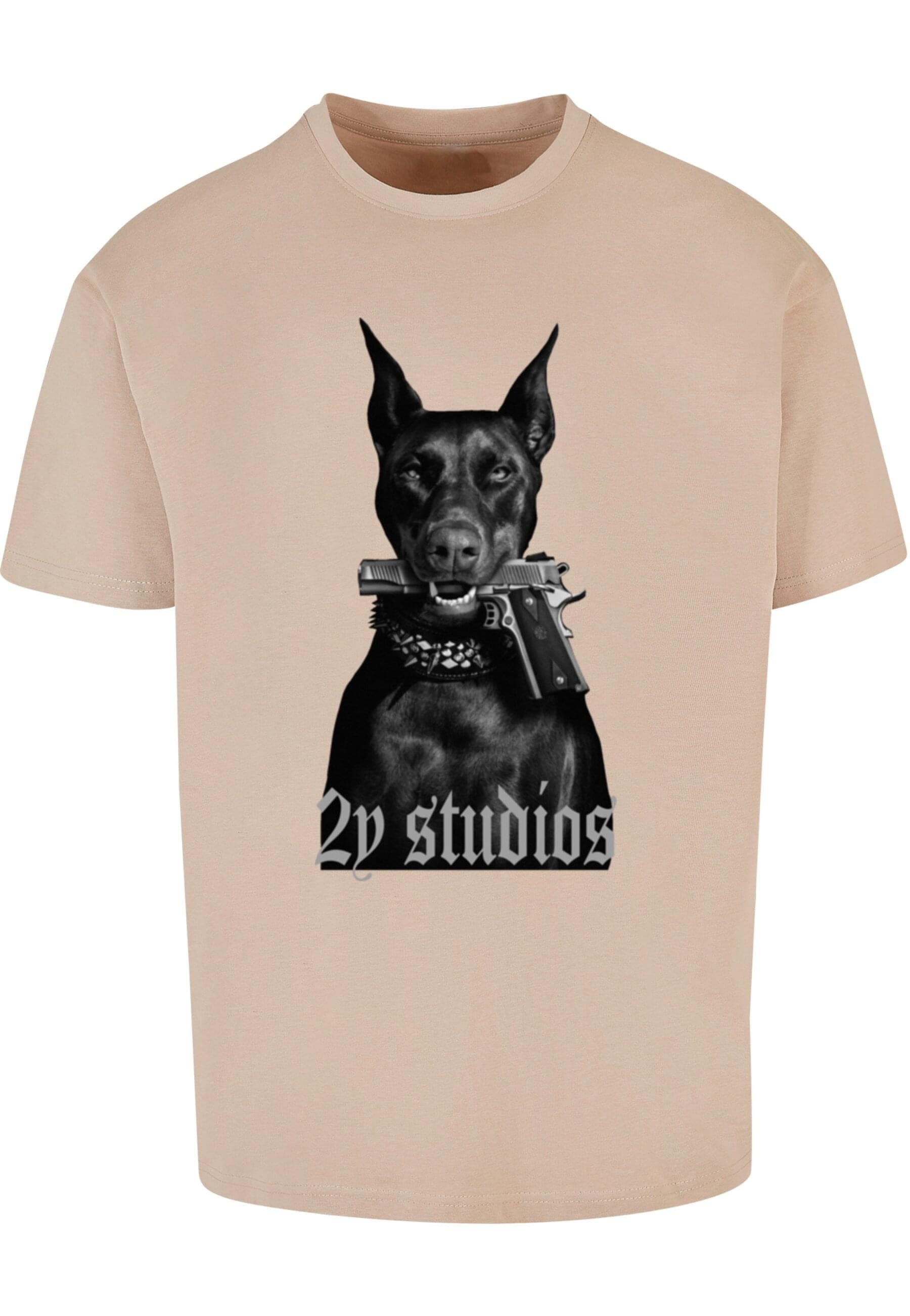 2Y Studios T-Shirt "2Y Studios Herren Doberman Oversize Tee" 1 Stk. tlg. günstig online kaufen