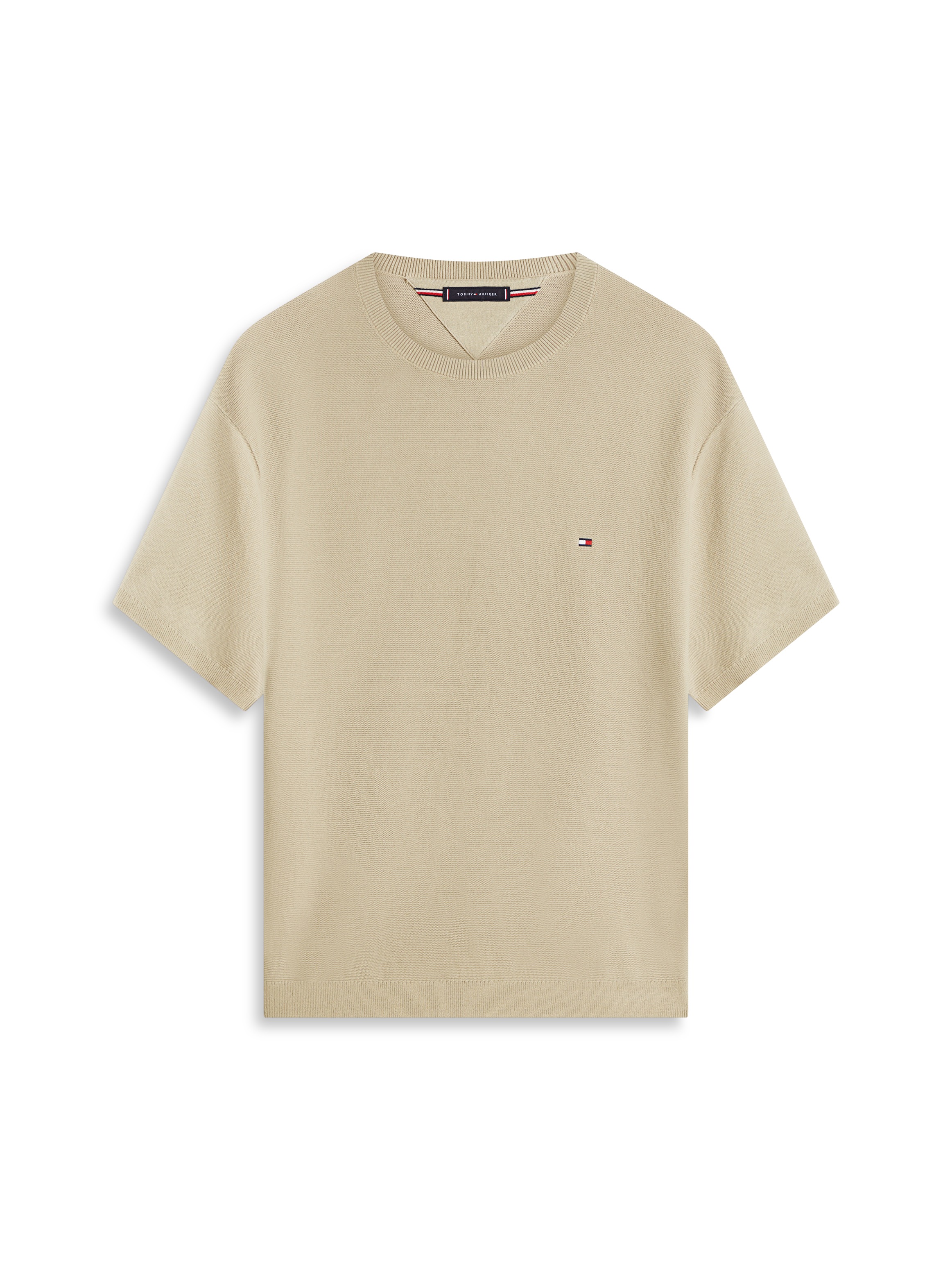 Tommy Hilfiger Kurzarmpullover »COOL TOUCH STRUCTURE« Relaxed Fit, aus Strick