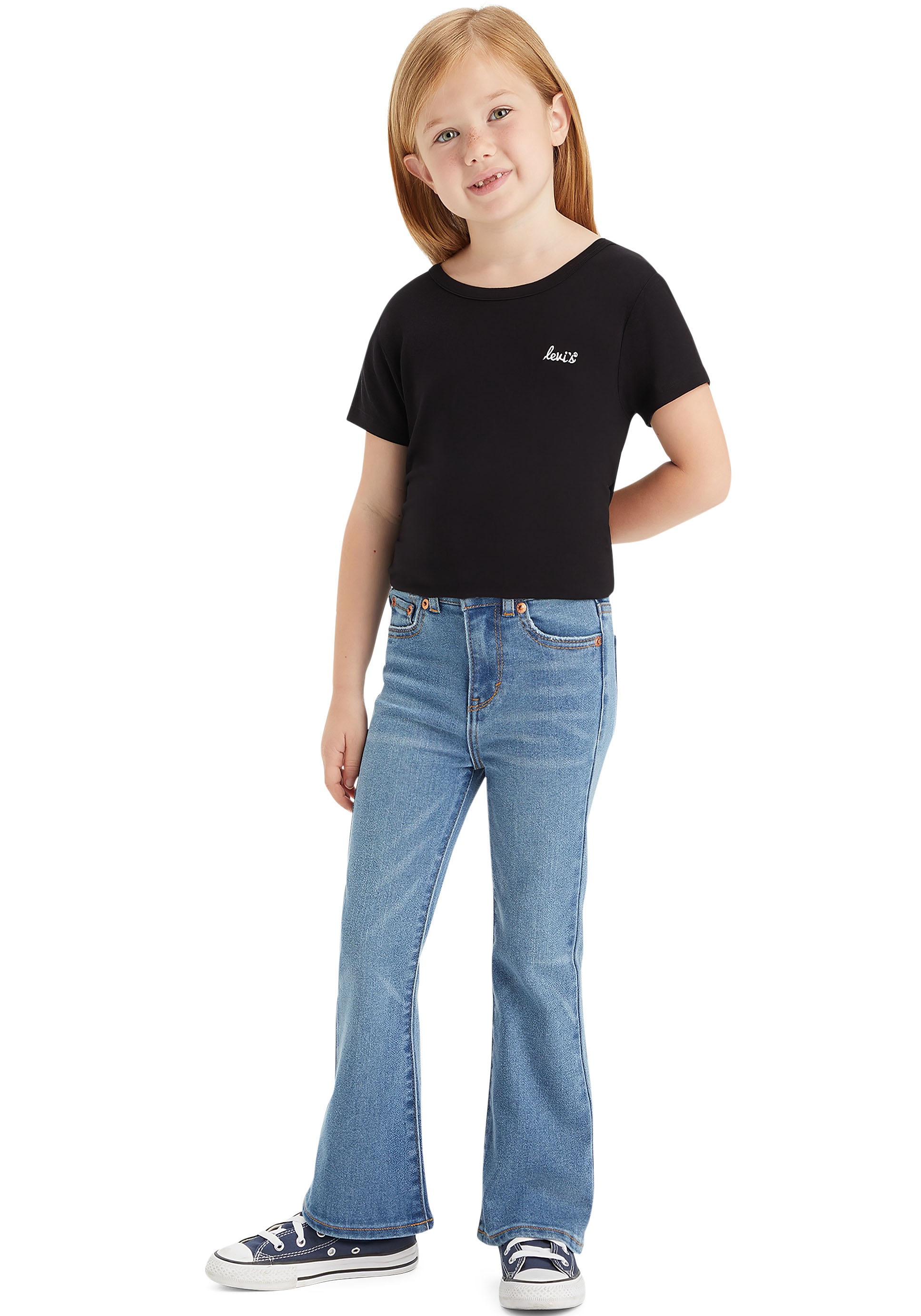 Levis Kids "LVG 726 HIGH RISE FLARE JEANS" for GIRLS