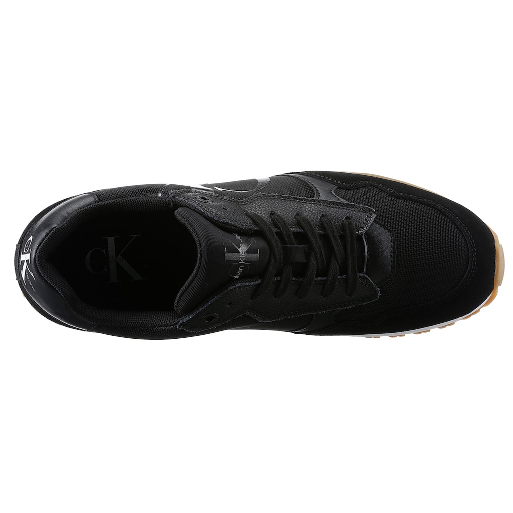 Calvin Klein Jeans Sneaker »TOOTHY RUNNER BOLD MONO«, mit Profilsohle, Freizeitschuh, Halbschuh, Schnürschuh