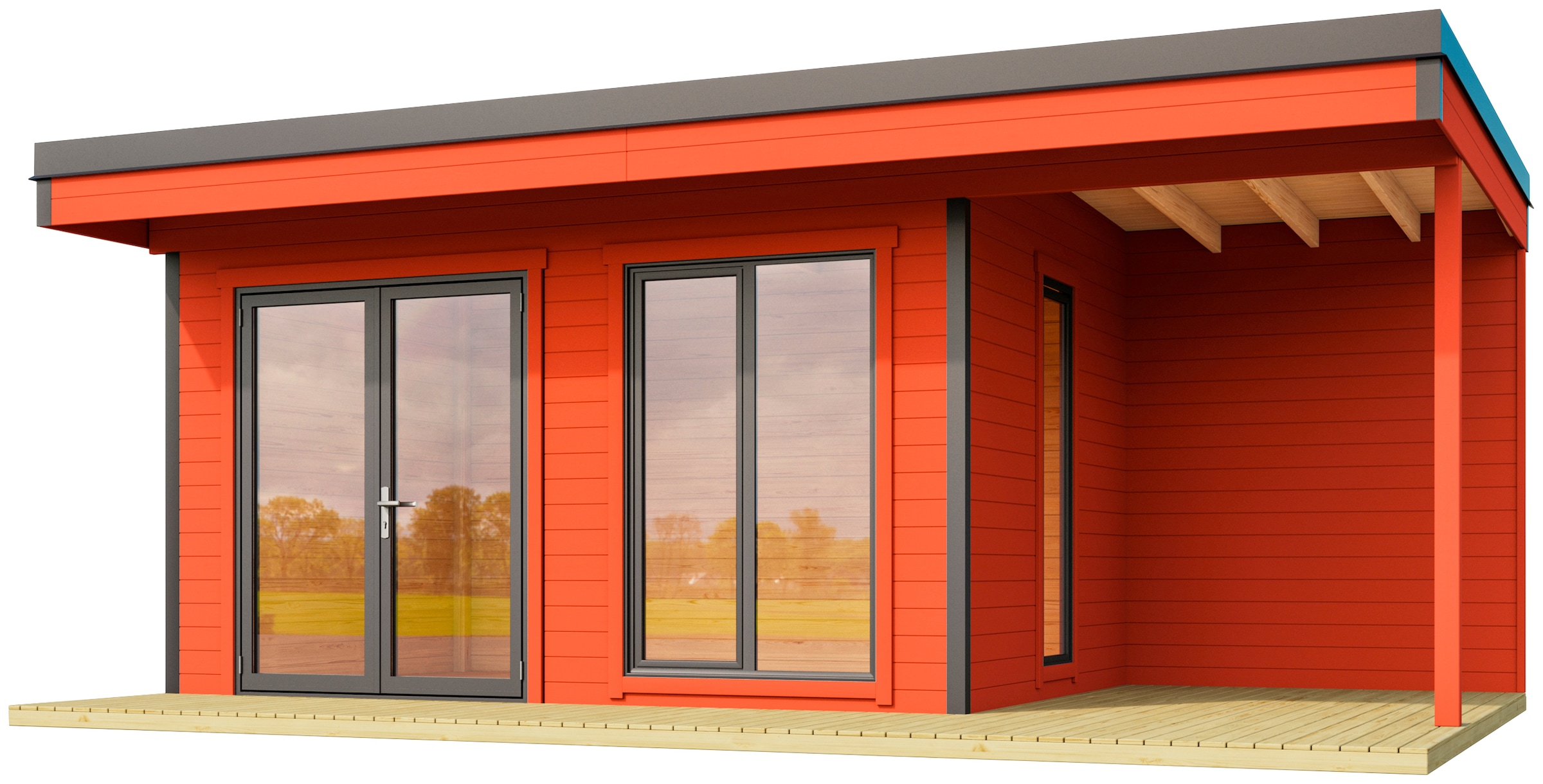 LASITA MAJA Gartenhaus "DOMEO 7 SCHWEDENROT/ANTHRAZIT", (Set) günstig online kaufen