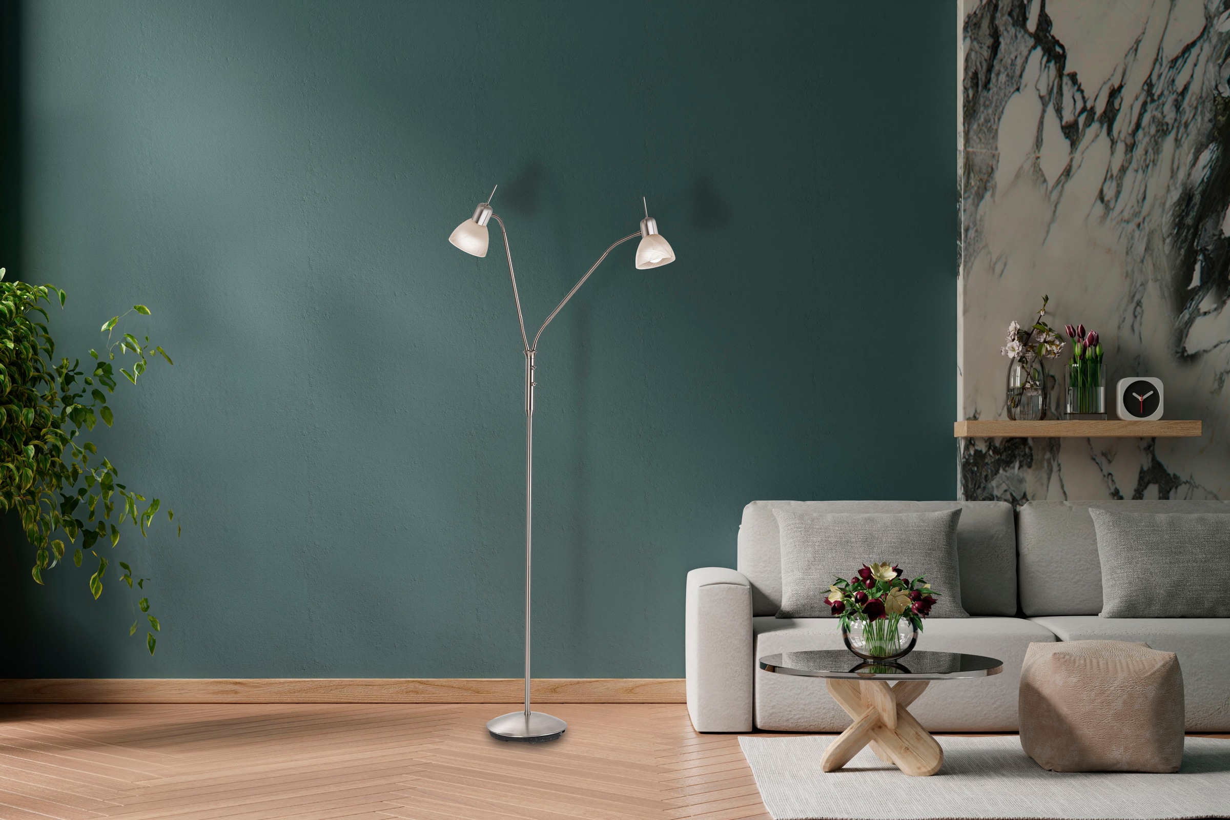 NOWA Stehlampe »DAYTONA«, Leuchtmittel E14 | LED wechselbar, 1560lm Output