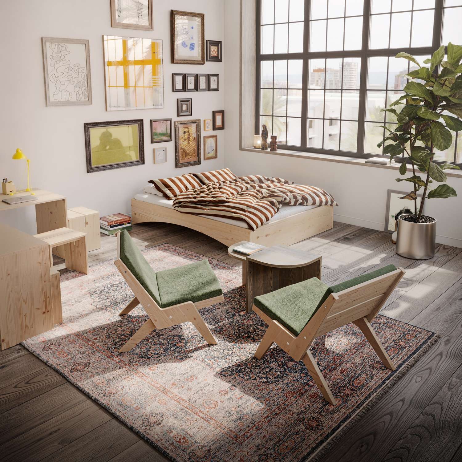 Karup Design Bettgestell "Orbit Bed, Massivholzbett, Futonbett, FSC-zertifi günstig online kaufen