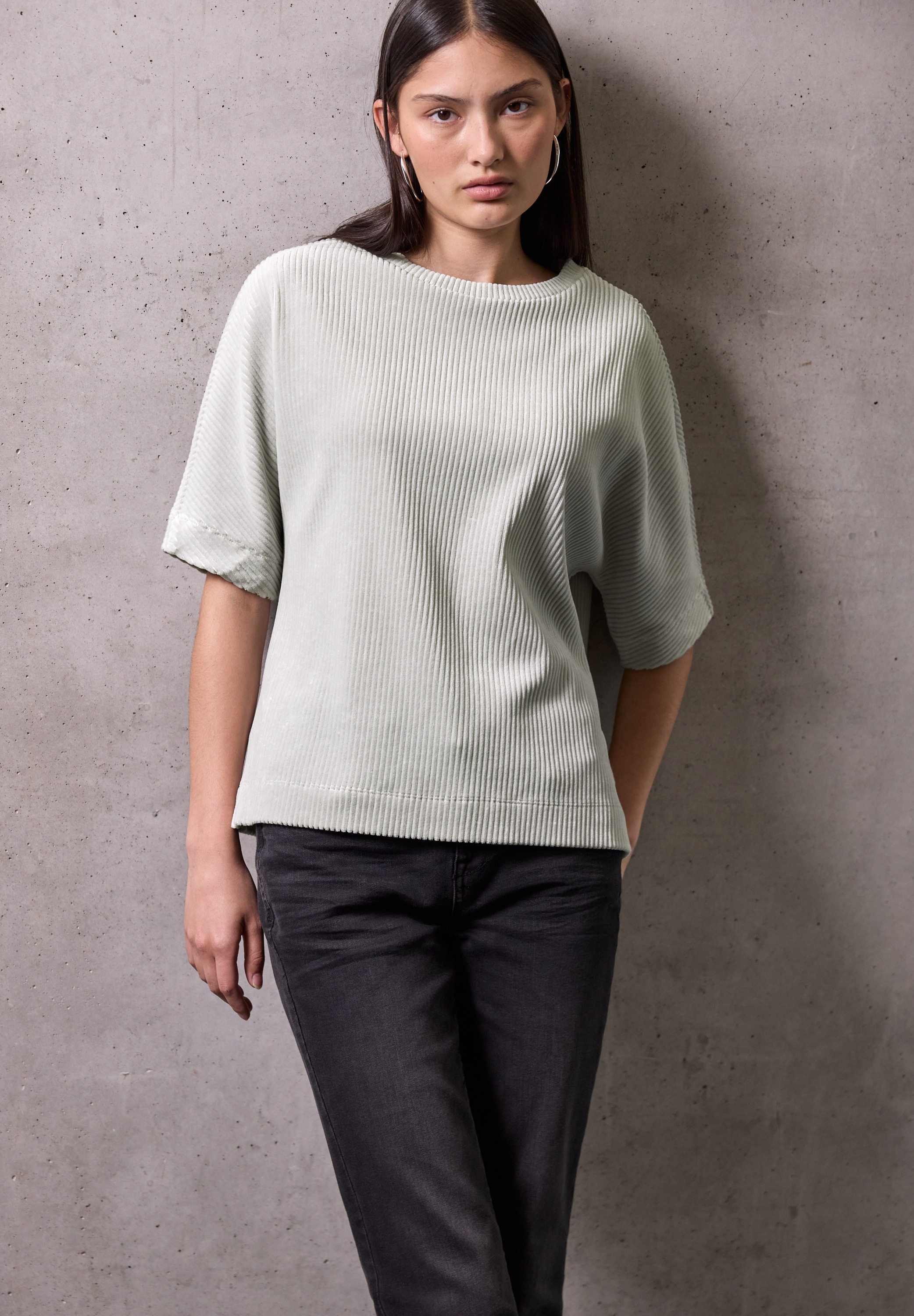 STREET ONE STUDIO T-Shirt im soften Baumwoll-Mix günstig online kaufen