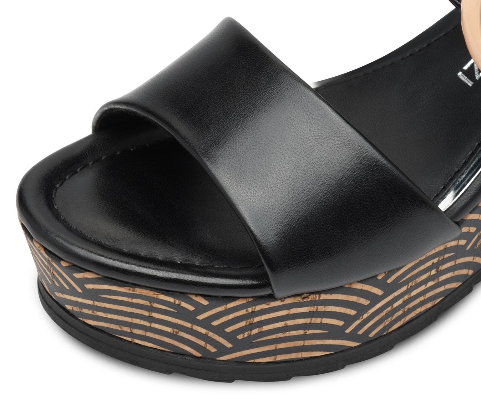 MARCO TOZZI Keilsandalette, Riemchensandale, Sommerschuh mit schmuckbesetzter Zierschnalle