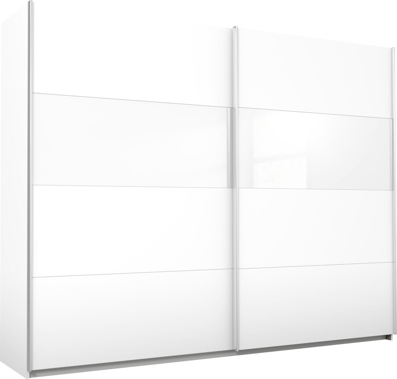rauch "Quadra Schrank Schlafzimmerschrank in vielen Breiten" Kleiderschrank Garderobenschrank mit Glaselementen