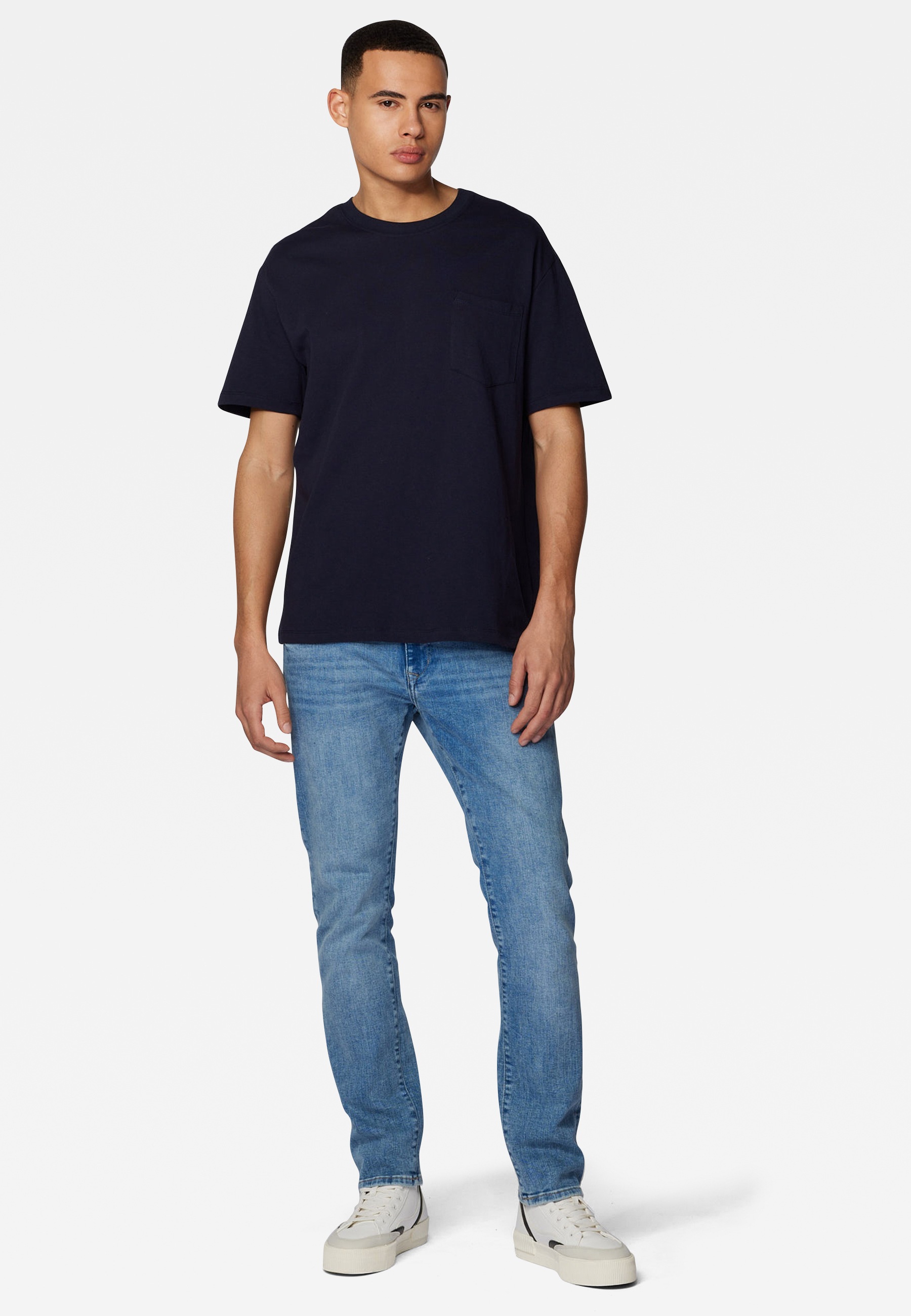 Mavi Rundhalsshirt "POCKET TEE", Basic Tee