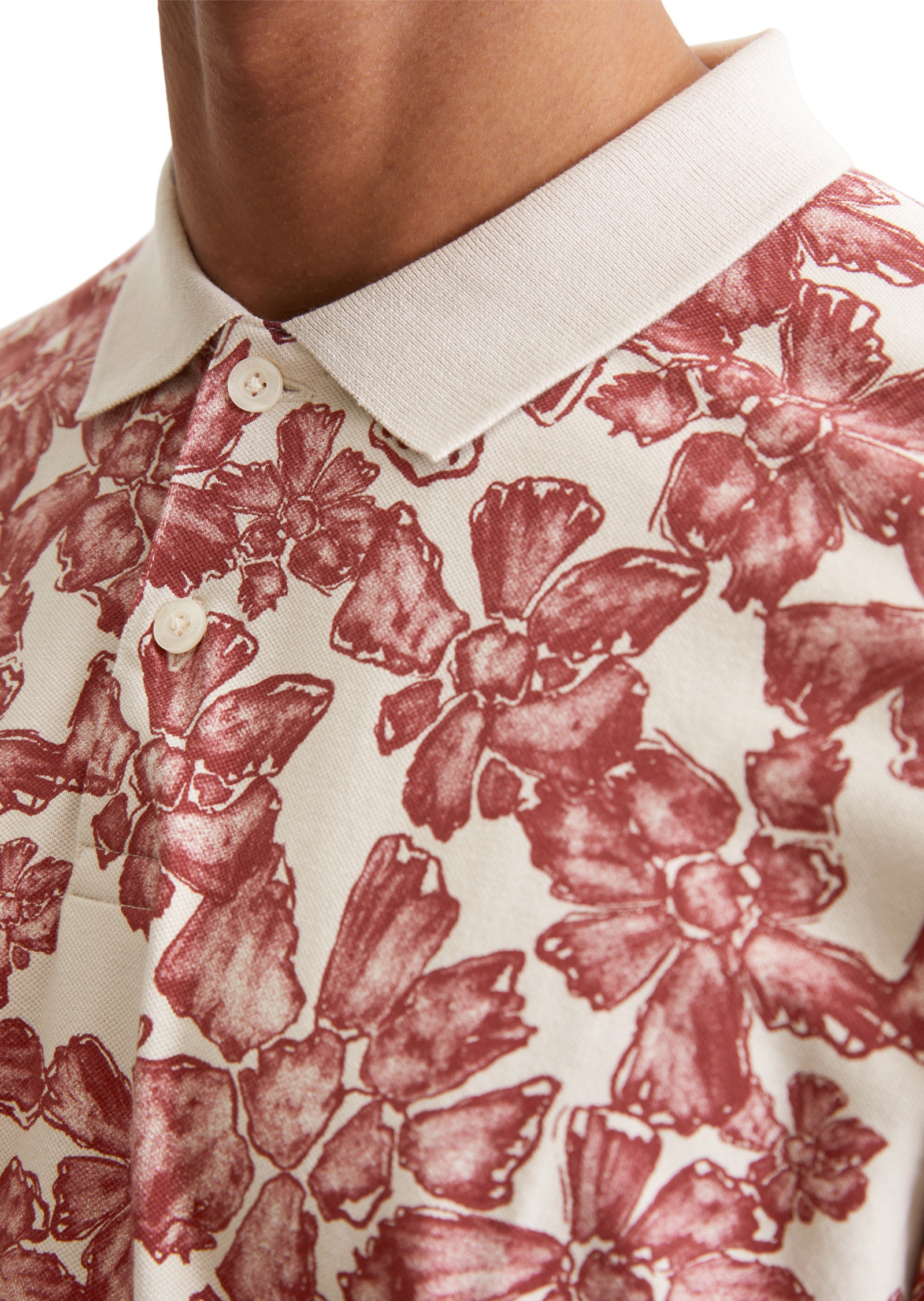 Marc O'Polo Poloshirt »aus Bio-Baumwoll-Mix«