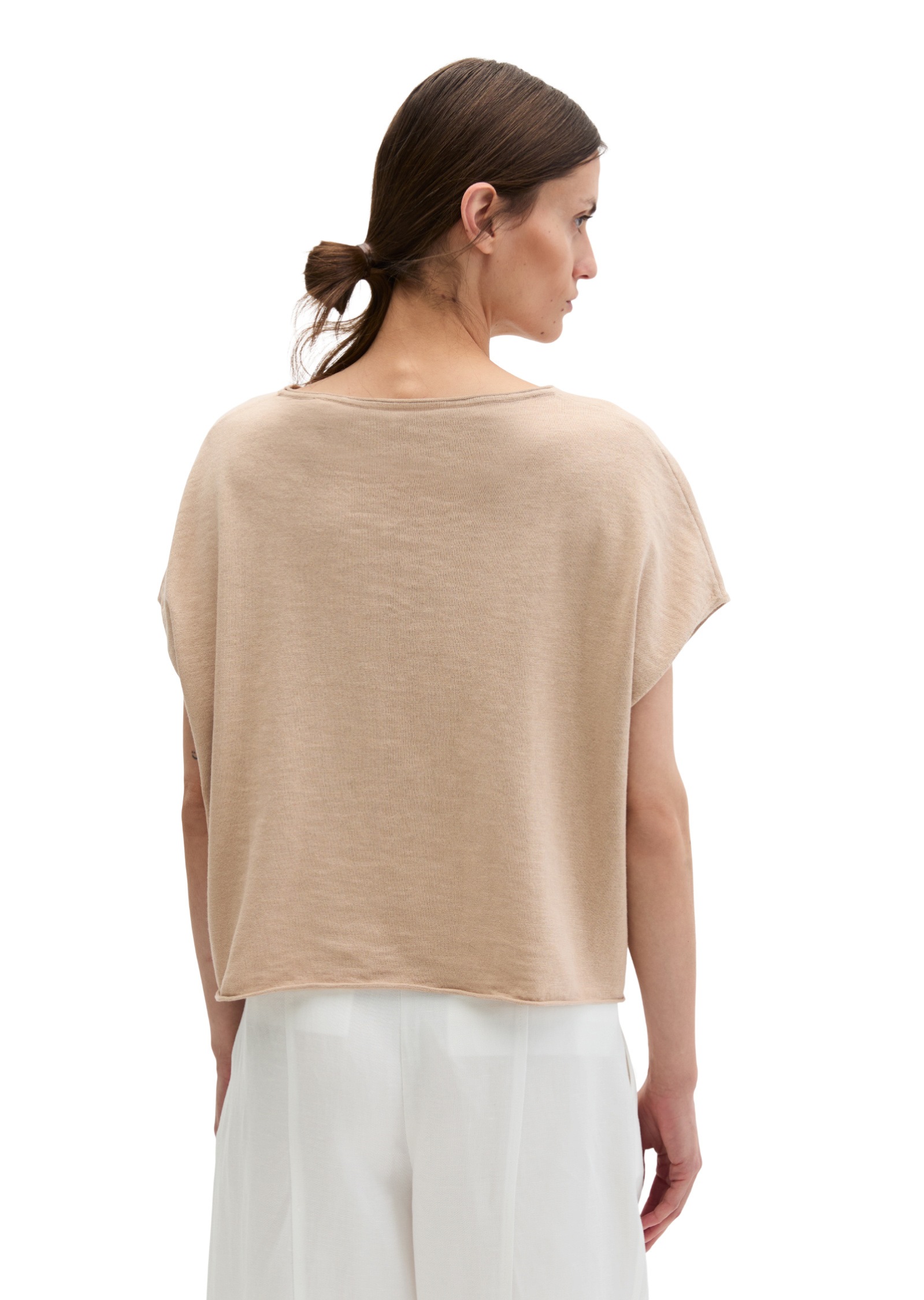 Marc O'Polo Strickpullover »aus Bio-Baumwolle-Leinen-Mix«