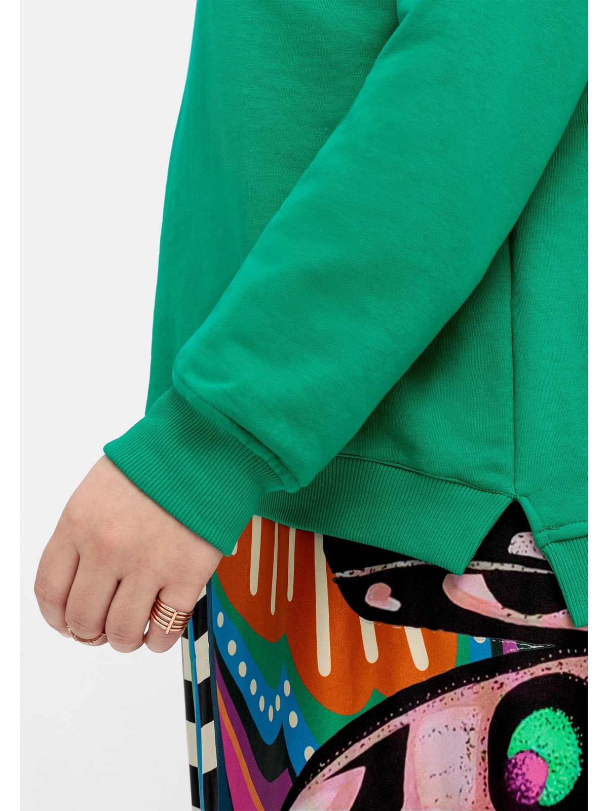 aus | Sheego online Größen«, Baumwolle bestellen BAUR »Große reiner Sweatshirt