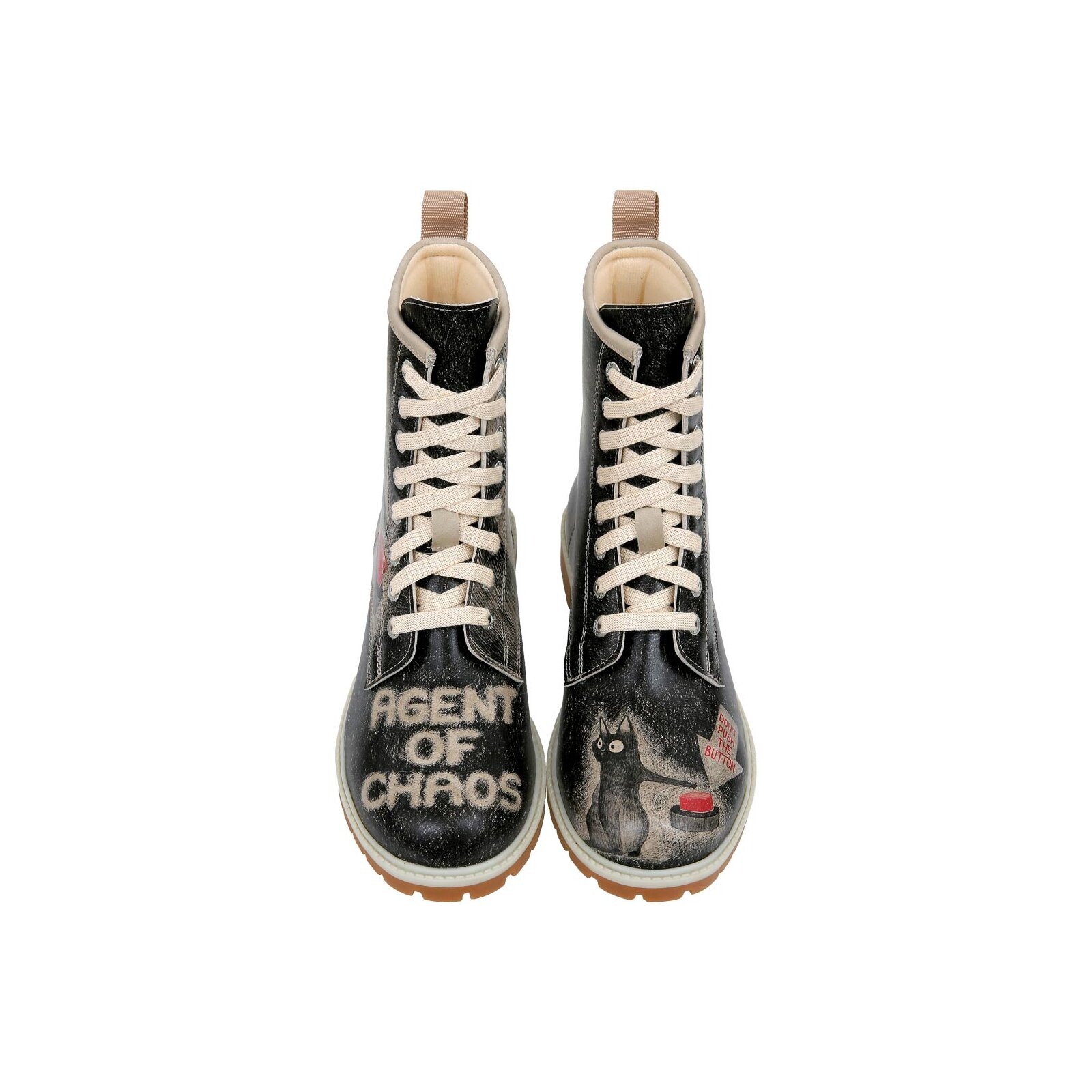 DOGO Schnürboots »Longe Boots Schnürstiefel Agent Of Chaos Damen Stiefeletten«  Handgefertigt