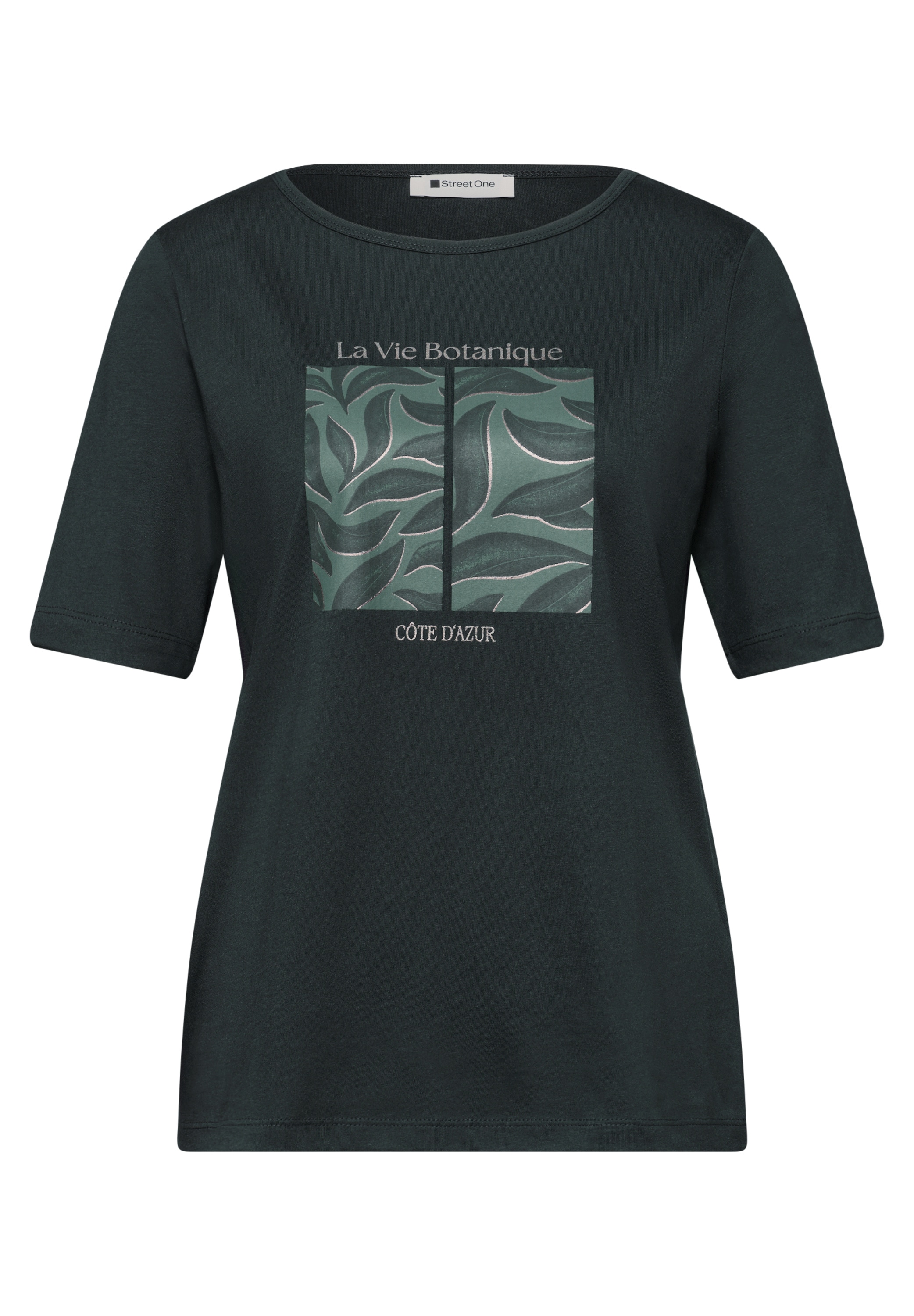 STREET ONE T-Shirt »Style Lea« Rundhalsusschnitt, Modalmix, mit Frontprint