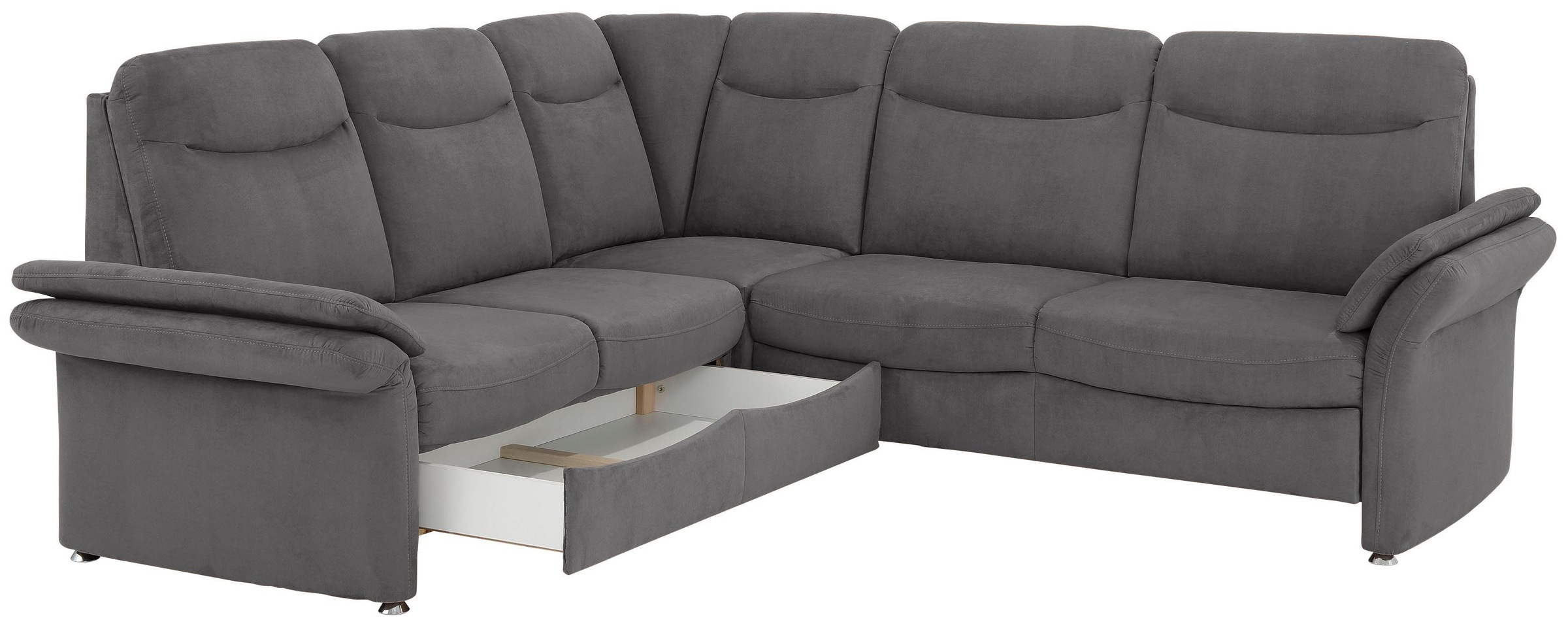 Home affaire Ecksofa »Tahoma L-Form«, mit Armlehnfunktion, wahlweise Bettfunktion, Schublade, Relaxfunktion