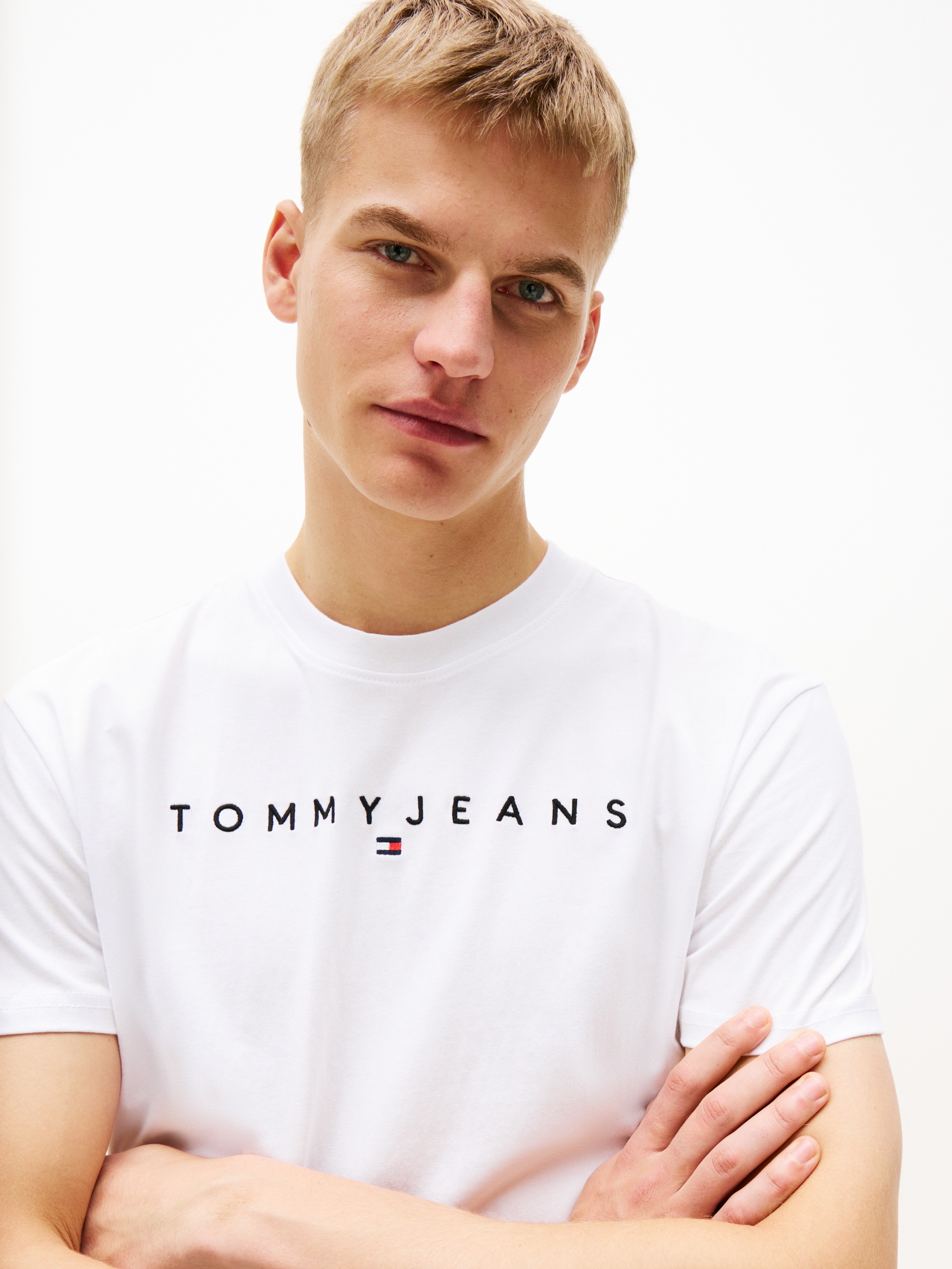 Tommy Jeans T-Shirt "TJM REG LINEAR LOGO TEE EXT" günstig online kaufen