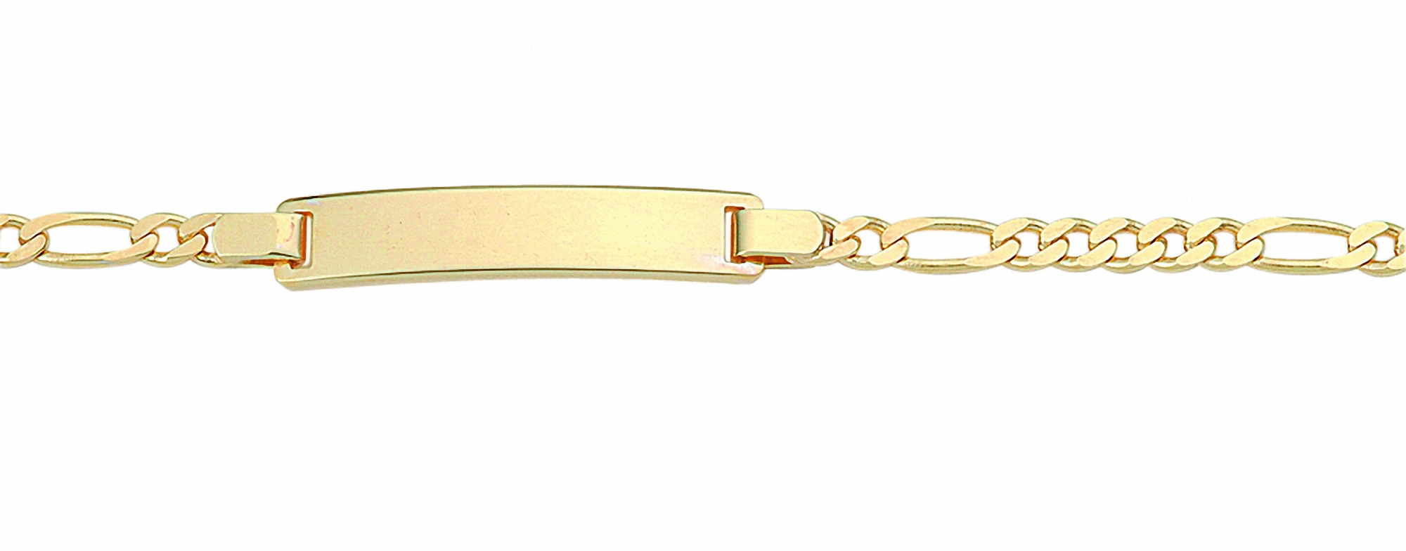 Goldarmband »Damen Goldschmuck 333 Gold Figaro Armband 14 cm«, 333 Gold Figarokette...