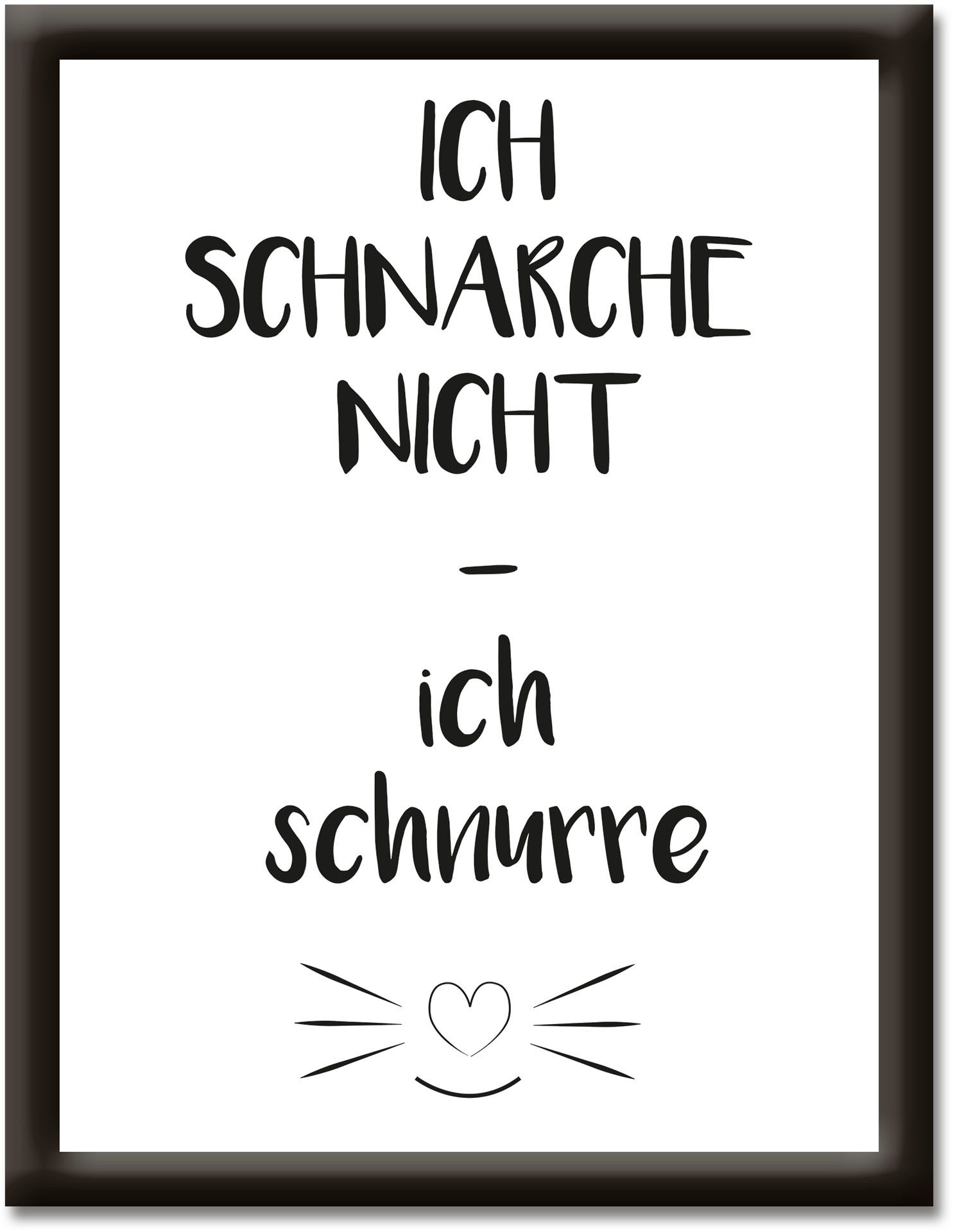 Artland Paveikslas »Ich schnarche nicht - ich ...