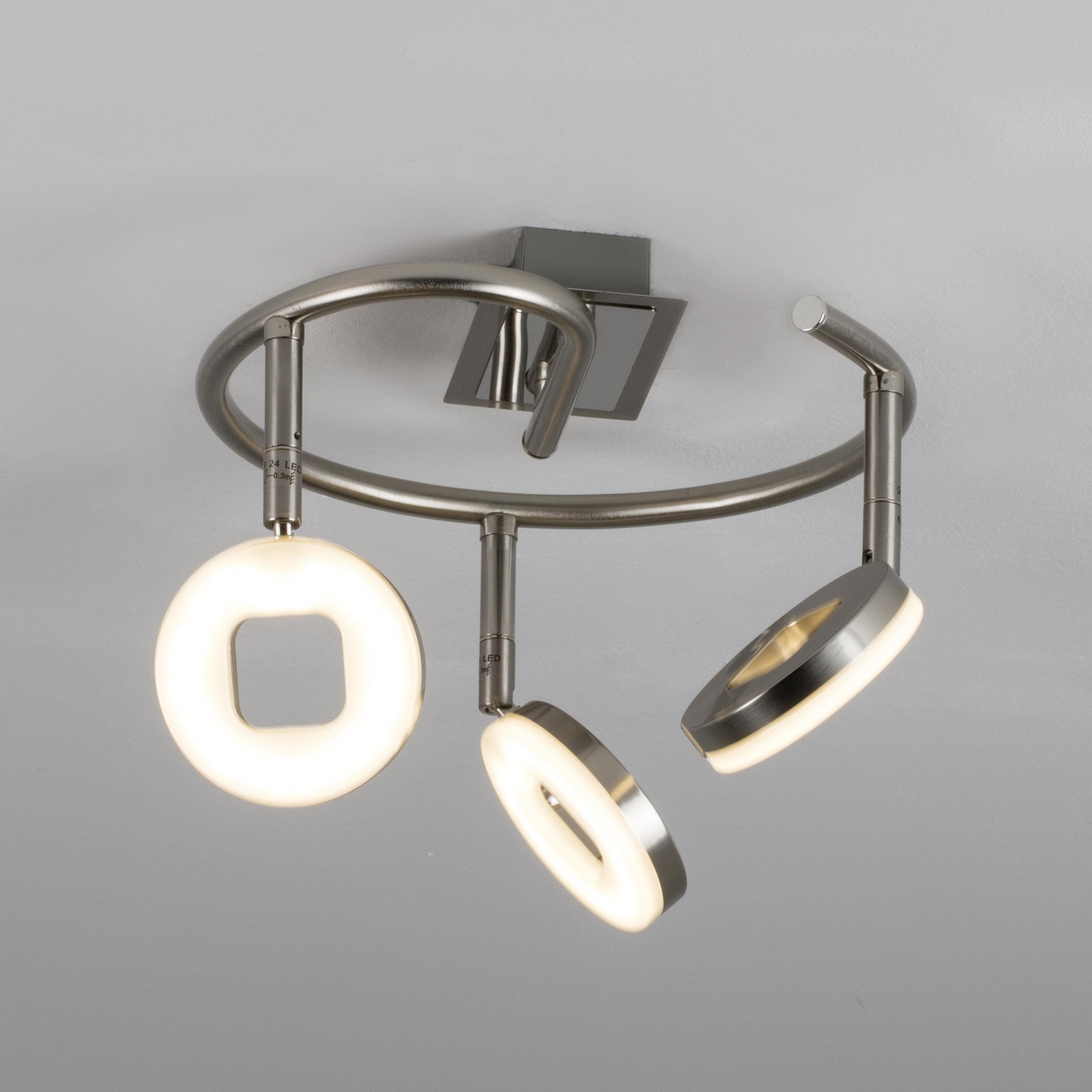 SPOT Light LED Deckenleuchte »EASYFIX«, 3 flammig-flammig, Deckenleuchte aus Metall, LED integriert, flexibel einstellbar