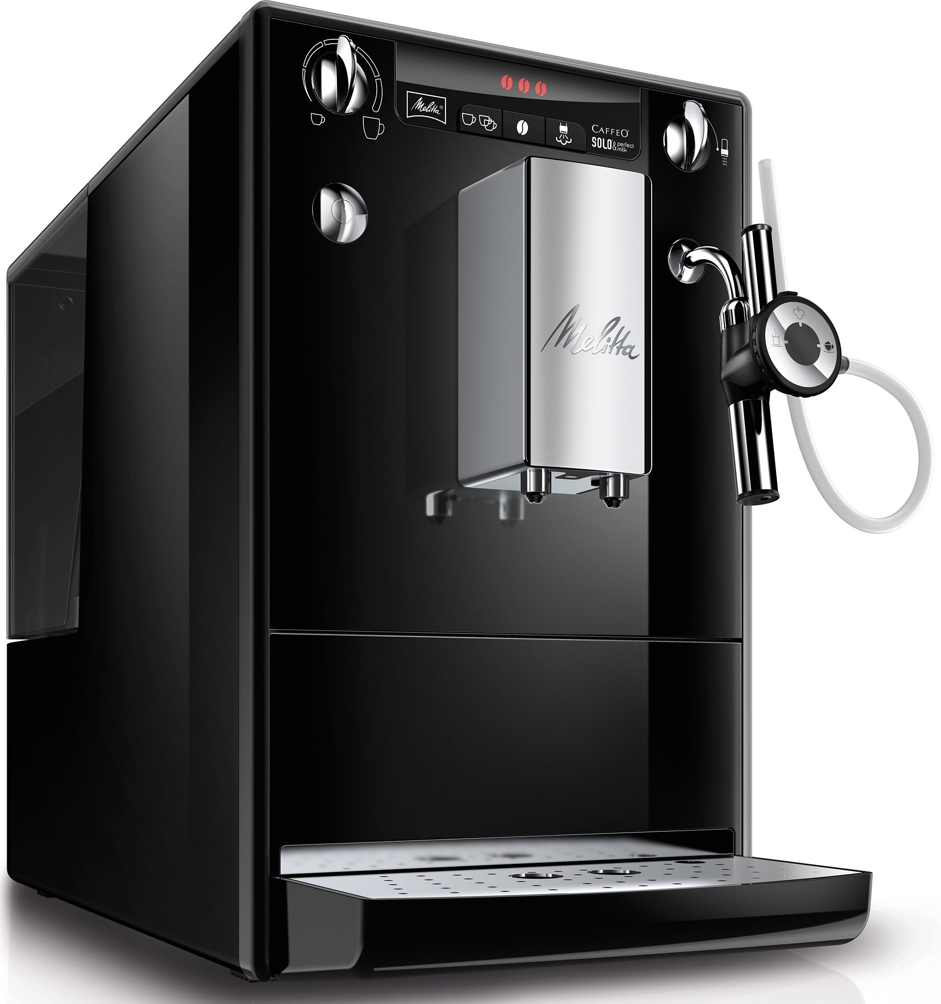 Melitta Kaffeevollautomat »Solo® Milch Milk Milchsch&heiße BAUR One Perfect crème&Espresso E schwarz«, Café Drehregler 957-201, per & Touch, per 