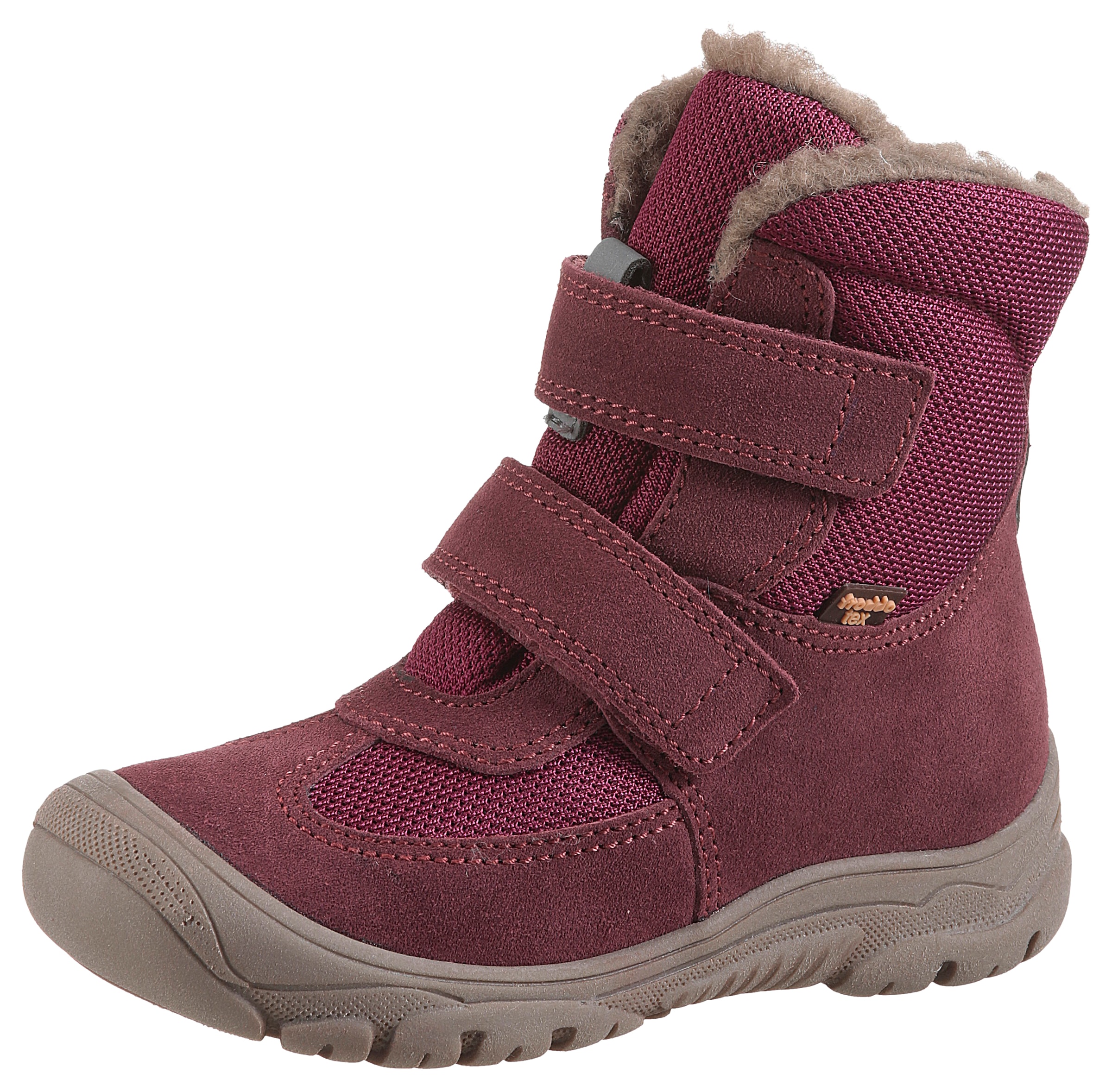 Winterstiefel »LINZ WOOL TEX HIGH«, Snowboot, Klettboot, Winterschuh mit Wollfutter