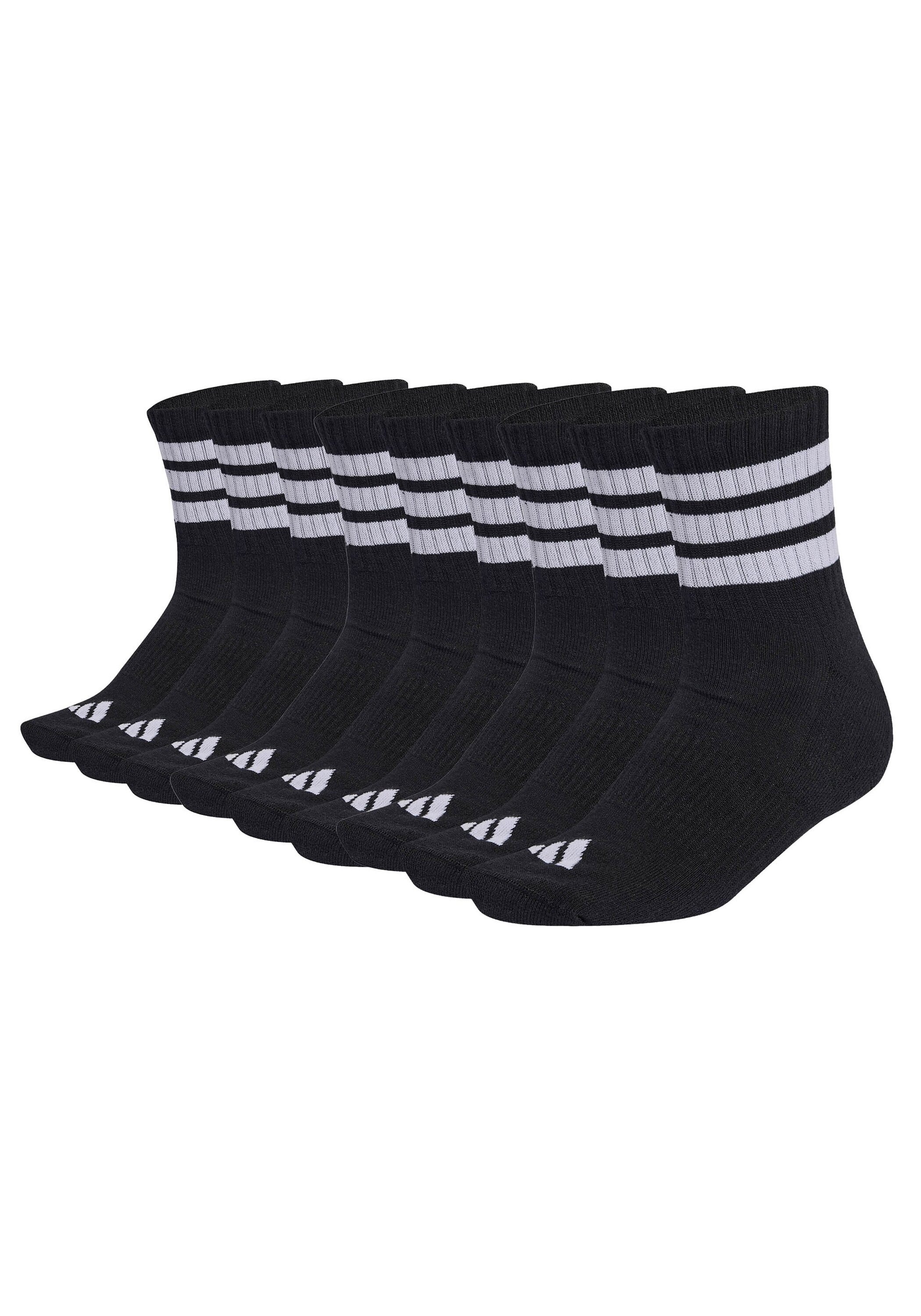adidas Originals Kurzsocken "Socken 3-Stripes Cushioned Sportswear Mid-Cut Socks 9P 9er Pack" 9 Paar tlg.