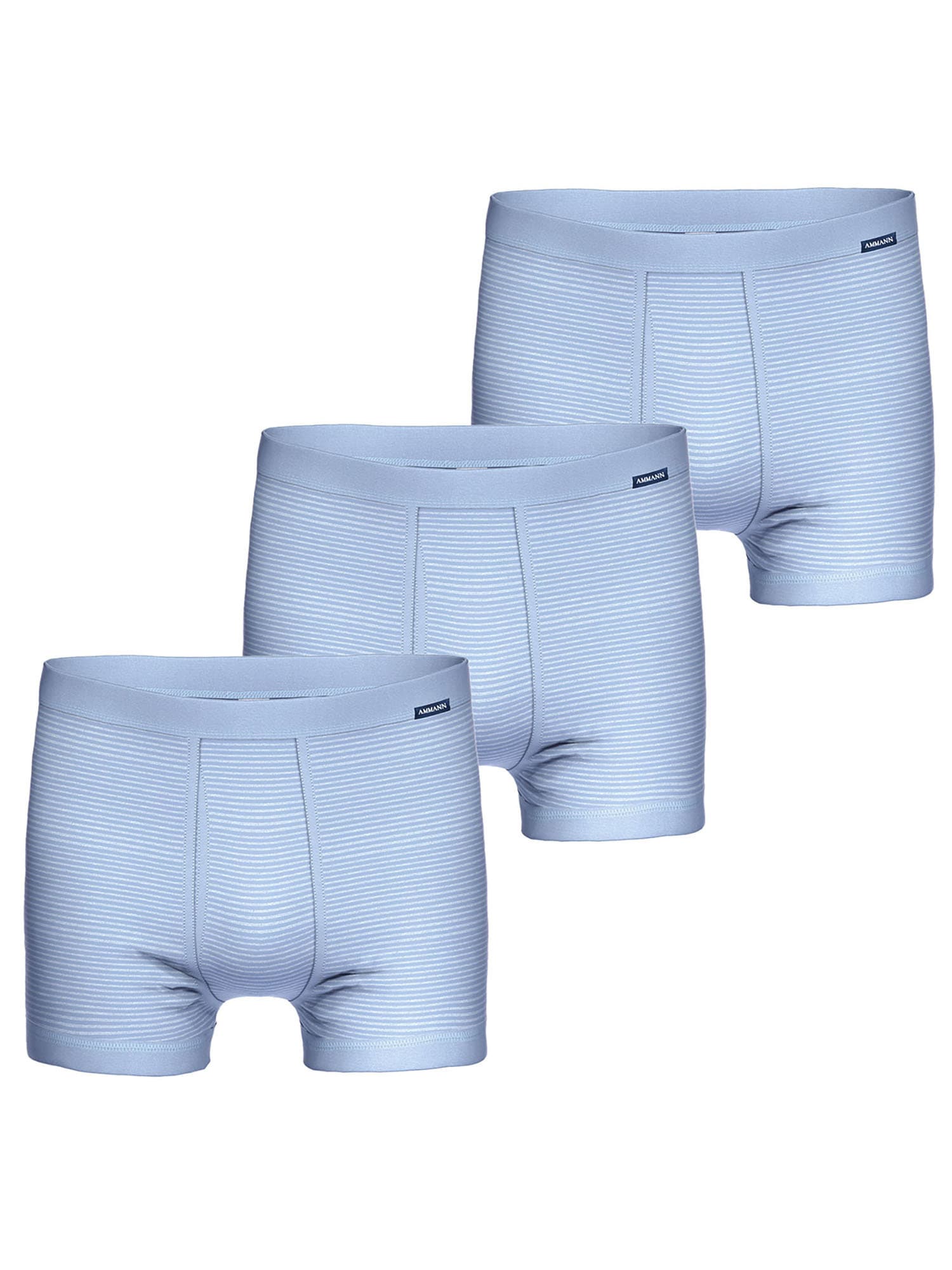 Ammann Retro Pants "3er Pack Hose kurz mit Eingriff Day Classic / Jeans Feinripp" 3 Stück