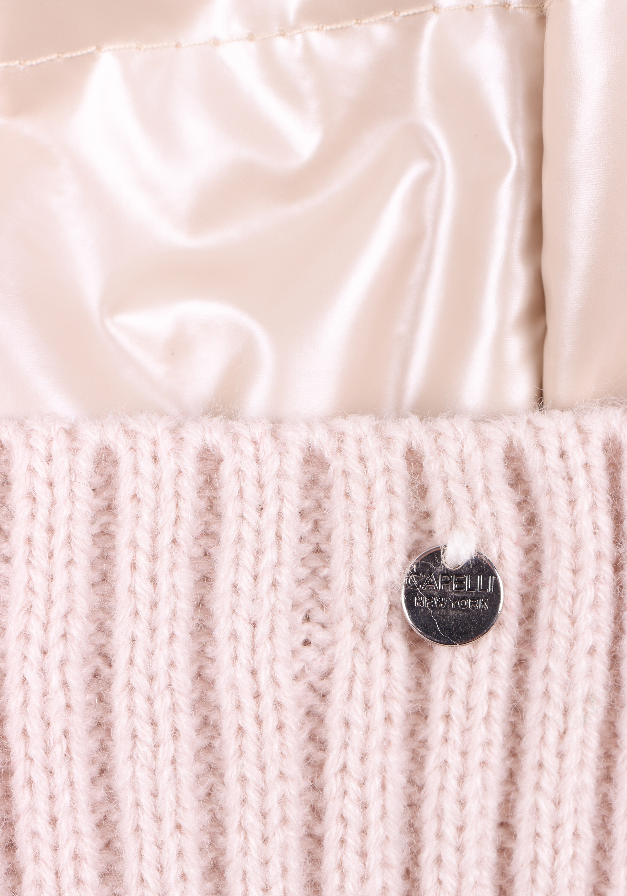 Thumbnail - Capelli New York Strickmütze, glänzende, mit Umschlag