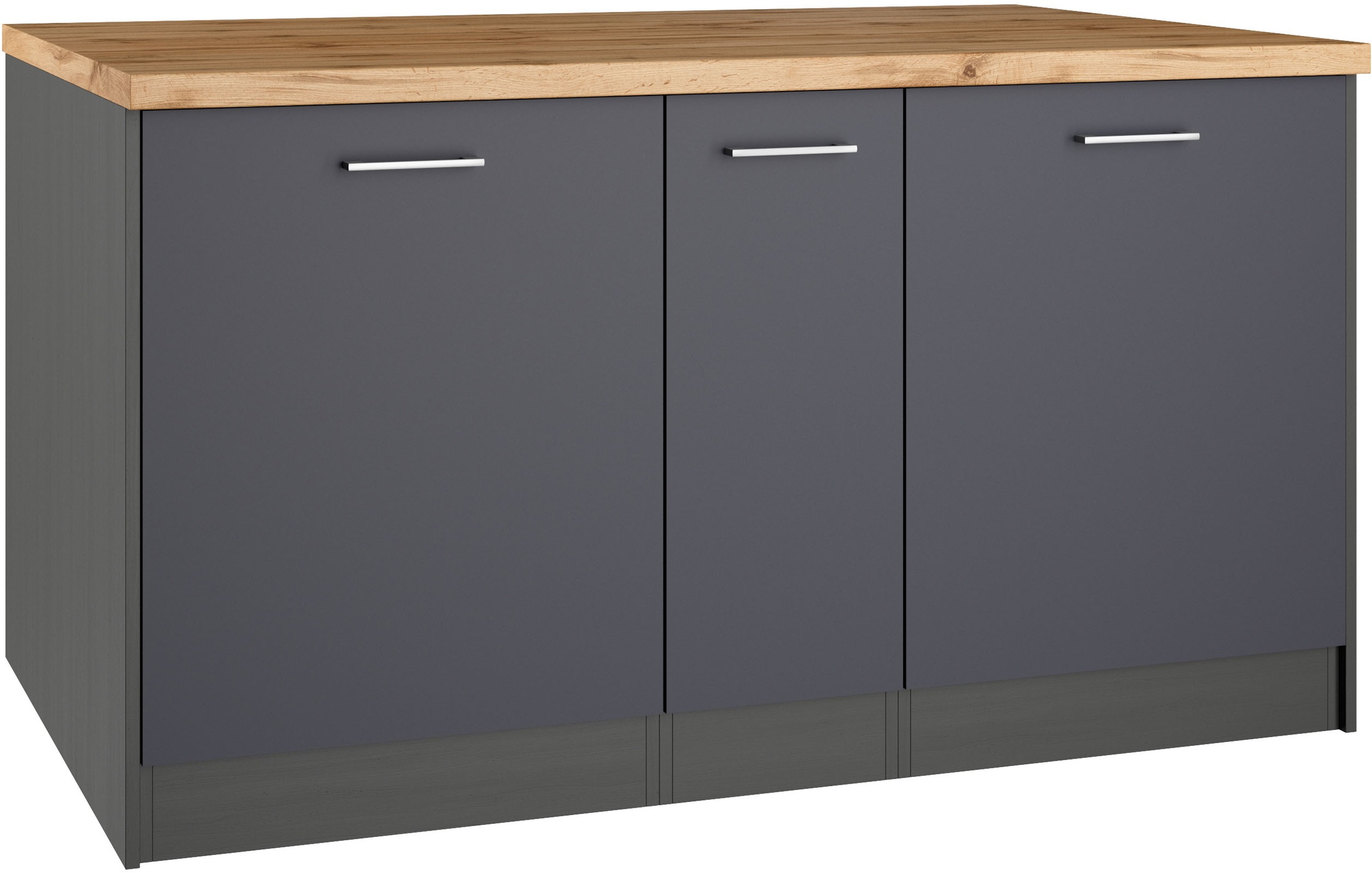KOCHSTATION Kücheninsel "KS-Milan", Stellmaß 153/100 cm, viel Stauraum, Leb günstig online kaufen
