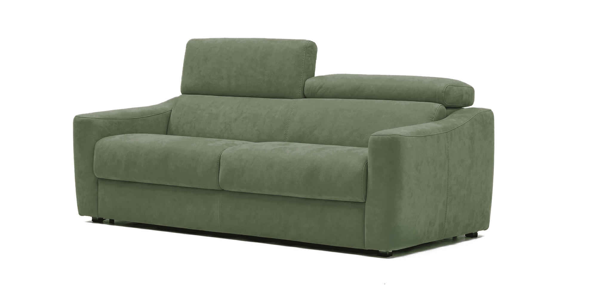 Egoitaliano Schlafsofa "STRIKE, Made in Italy-Designsofa mit Dauerschlaffunktion,Breite 195 cm" Bettsofa, Luxus-Microfaser Lederoptik mit verstellbaren Kopfstützen