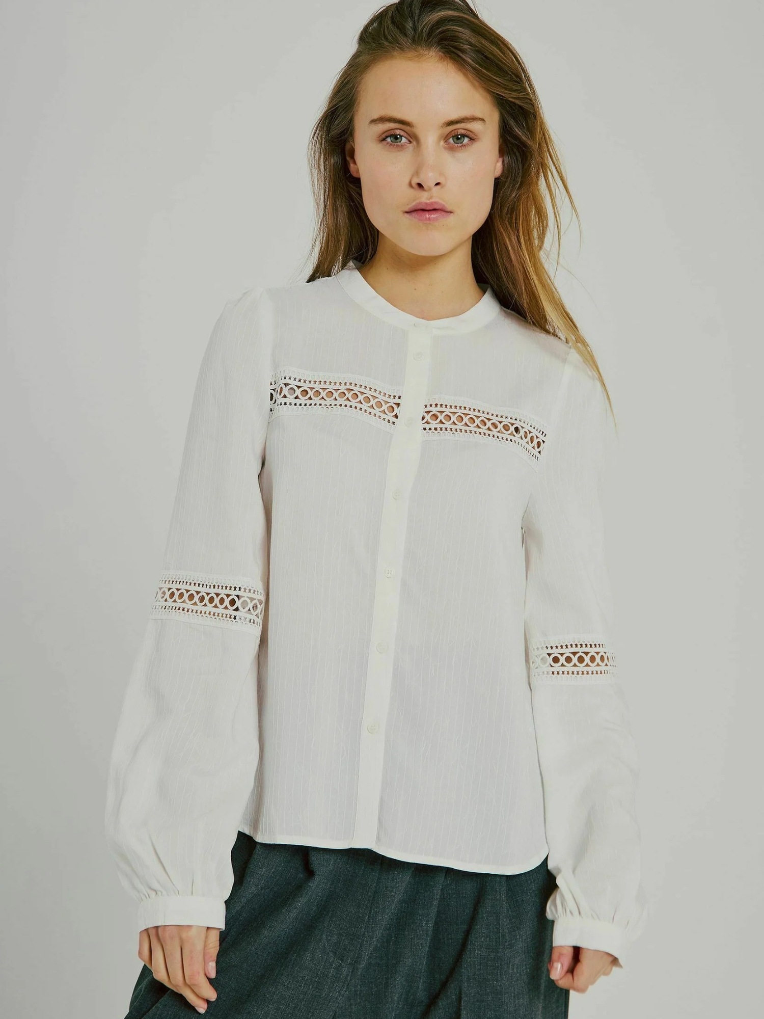 NORR Blusentop "NORR Shirt NO"