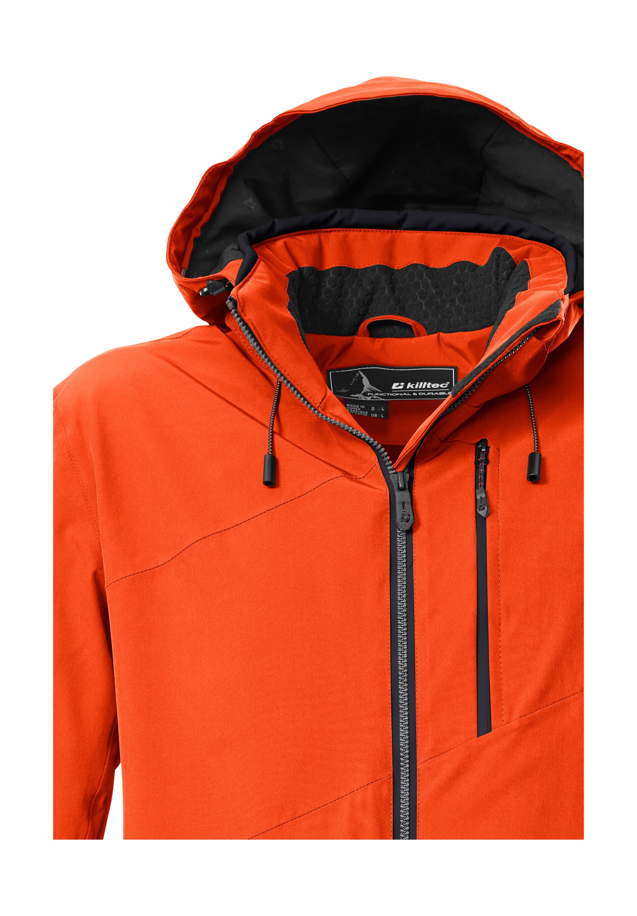 Killtec Skijacke »KSW 24 MN SKI JCKT«, Atmungsaktive, wasser- u. winddichte Funktionsjacke, abnehmbare Kapuze