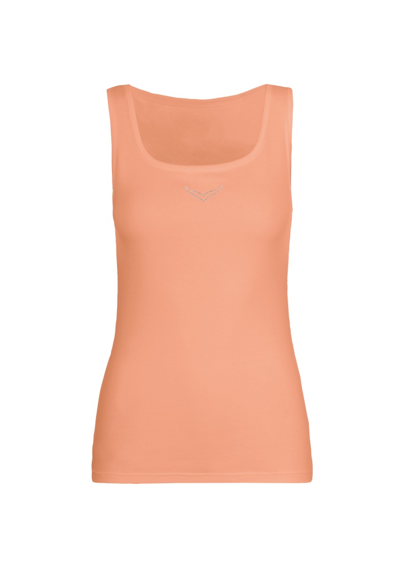Trigema Tanktop "TRIGEMA Trägershirt mit Kristallsteinen" 1 Stk. tlg. günstig online kaufen
