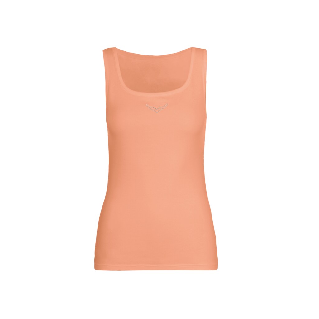 Trigema Tanktop »TRIGEMA Trägershirt mit Kristallsteinen«, (1 tlg.)