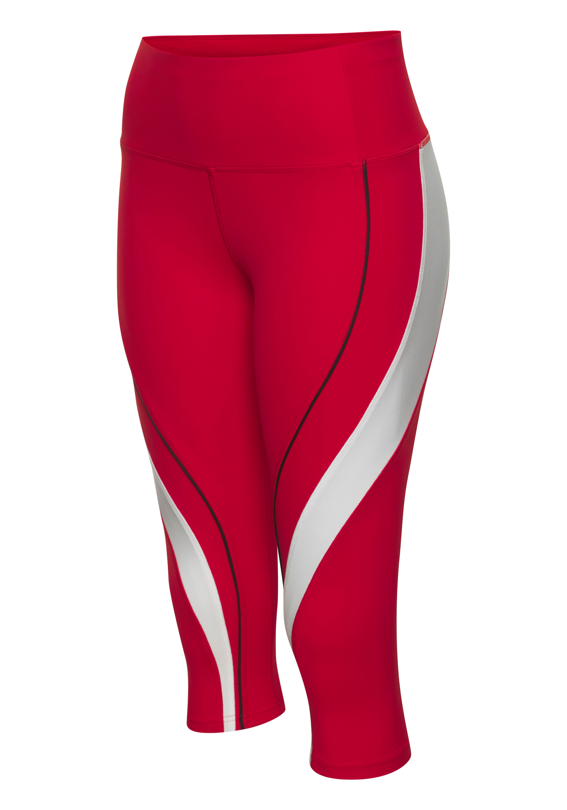 LASCANA ACTIVE Caprihose, mit seitlichem Kontrasteinsatz